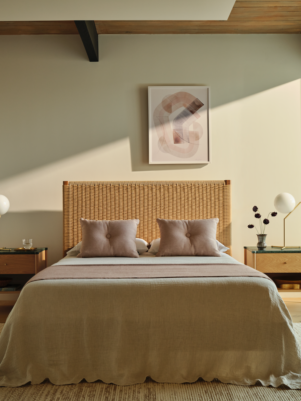 Coda Bed and Morrison Bedside Tables