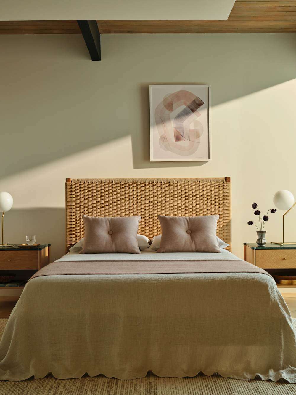 Coda Bed and Morrison Bedside Tables