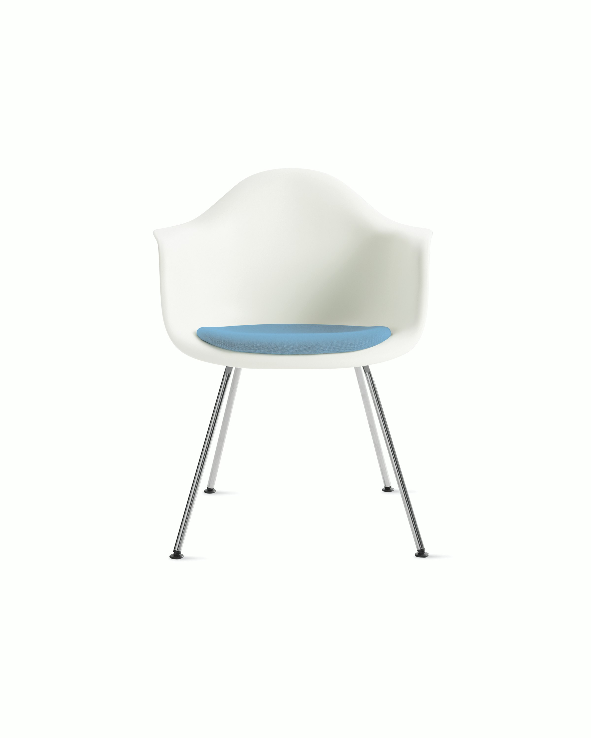 Eames Molded Plastic Armchair with Seat Pad