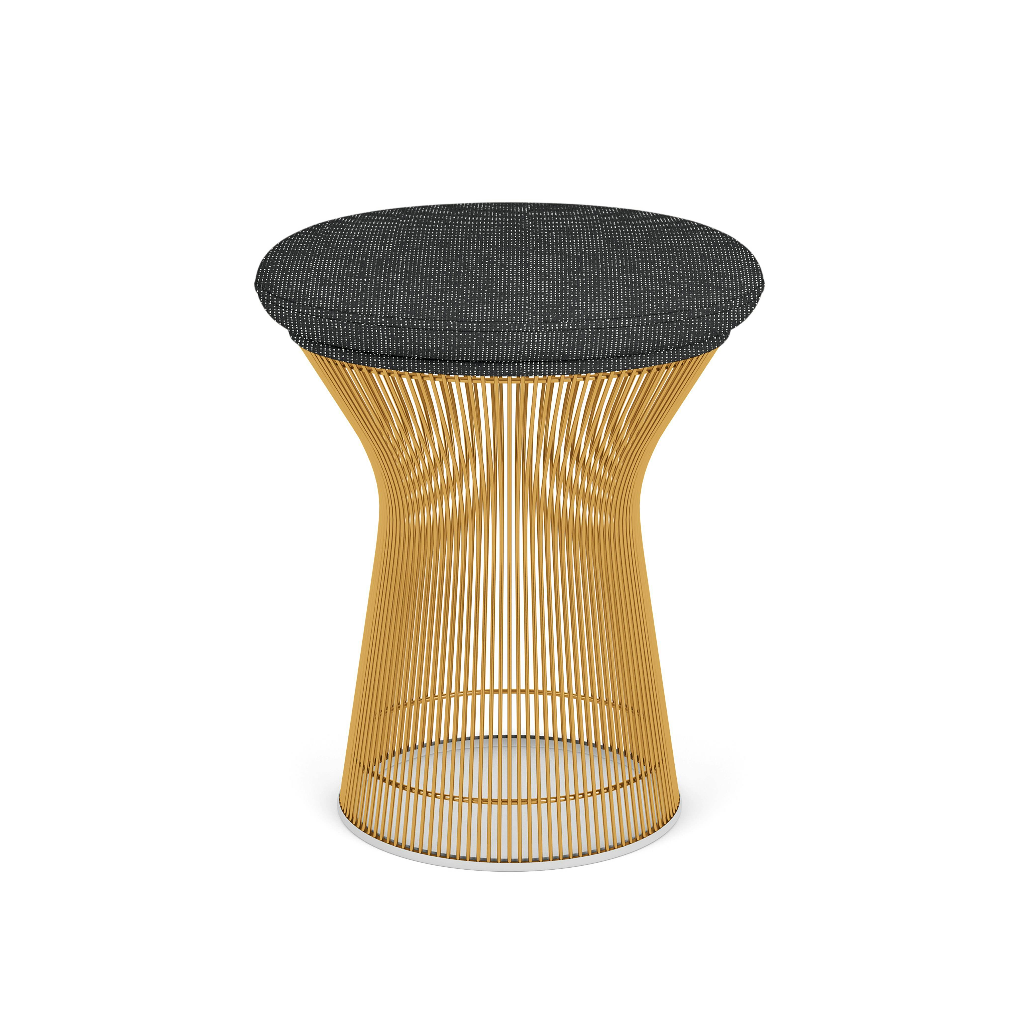 Platner Stool - Gold,  Prestini,  Black and White