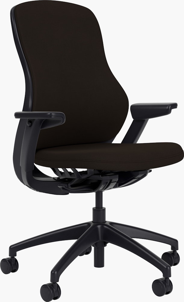 ReGeneration Fully Upholstered Task Chair, Height Adjustable, Lemongrass, Plastic