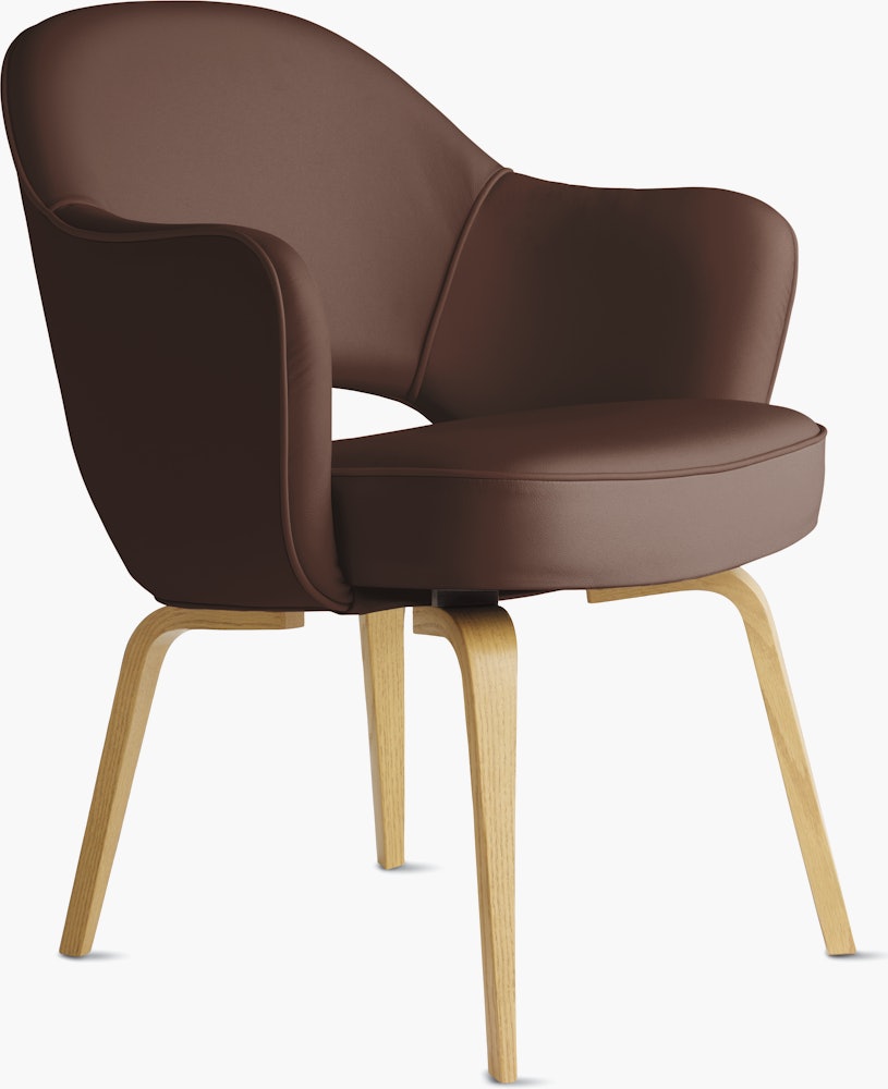 Saarinen Executive Armchair with Wood Legs
