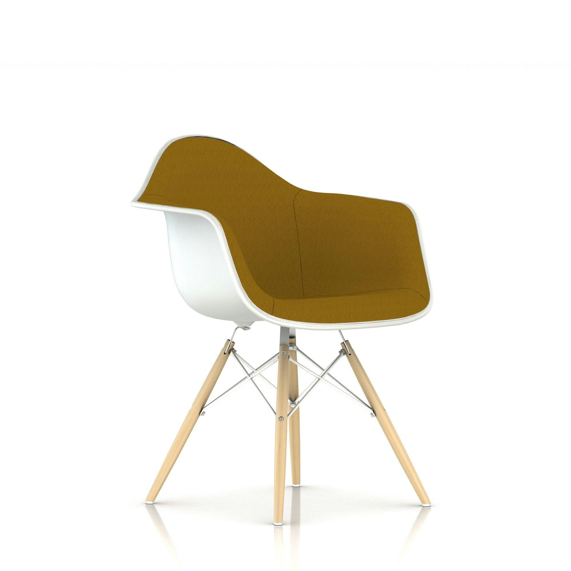 Eames Upholstered Molded Plastic Armchair - Dowel Leg - Herman Miller Store