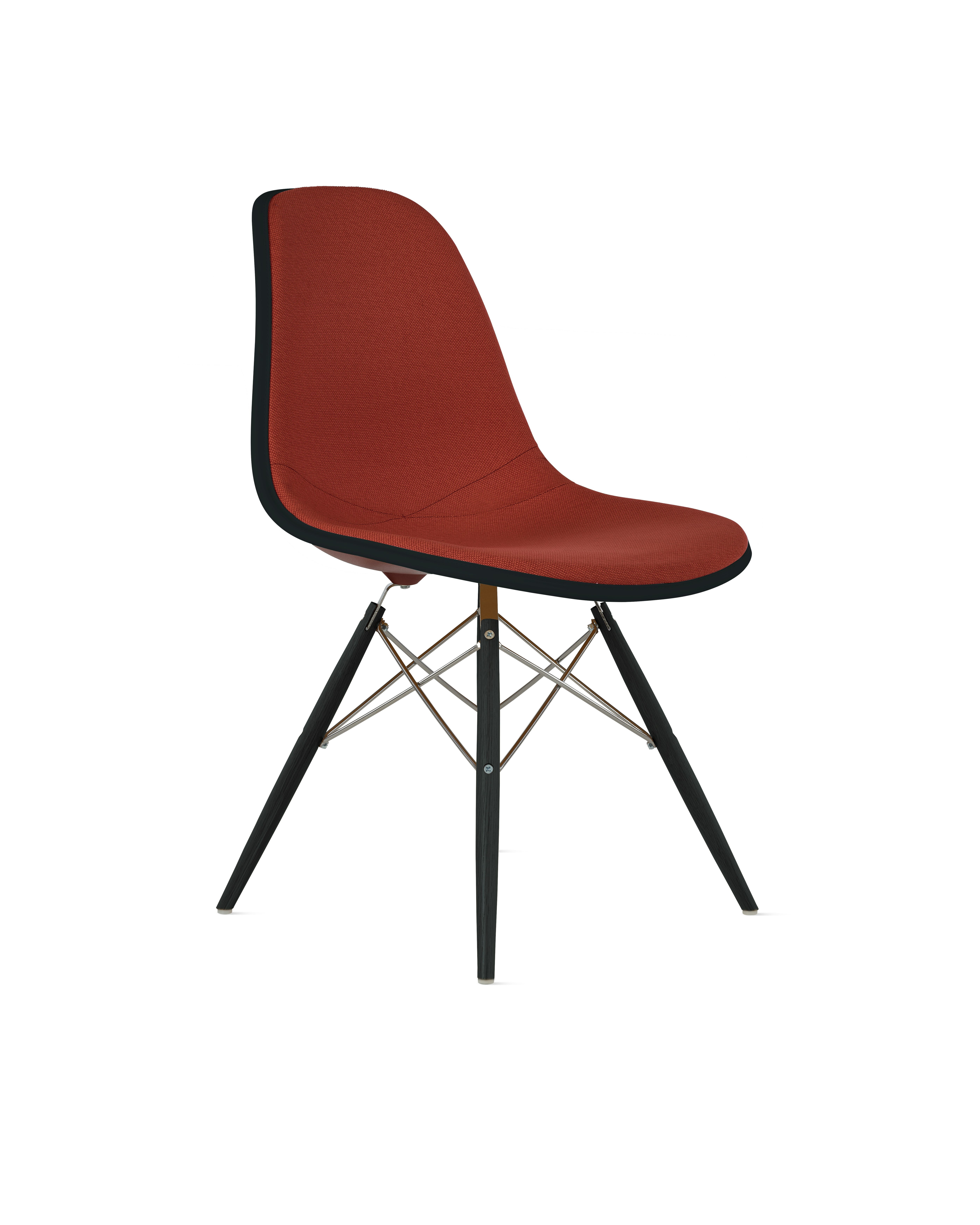 Eames Upholstered Molded Plastic Side Chair