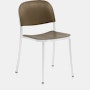 1 Inch Wood Side Chair - Walnut, White Grey