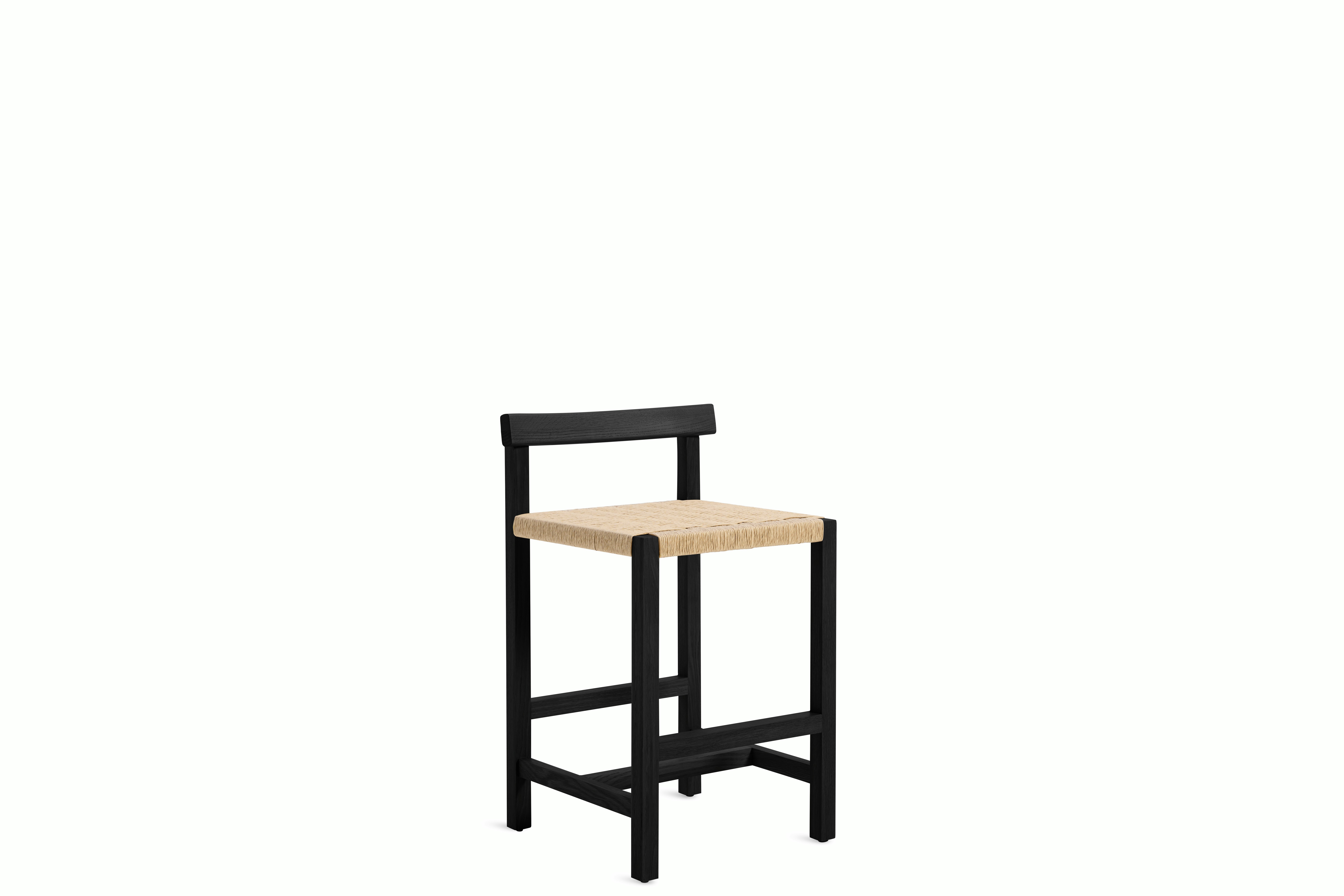 Koi Counter Stool - Black Stained Oak