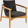 Crosshatch Outdoor Lounge Chair.