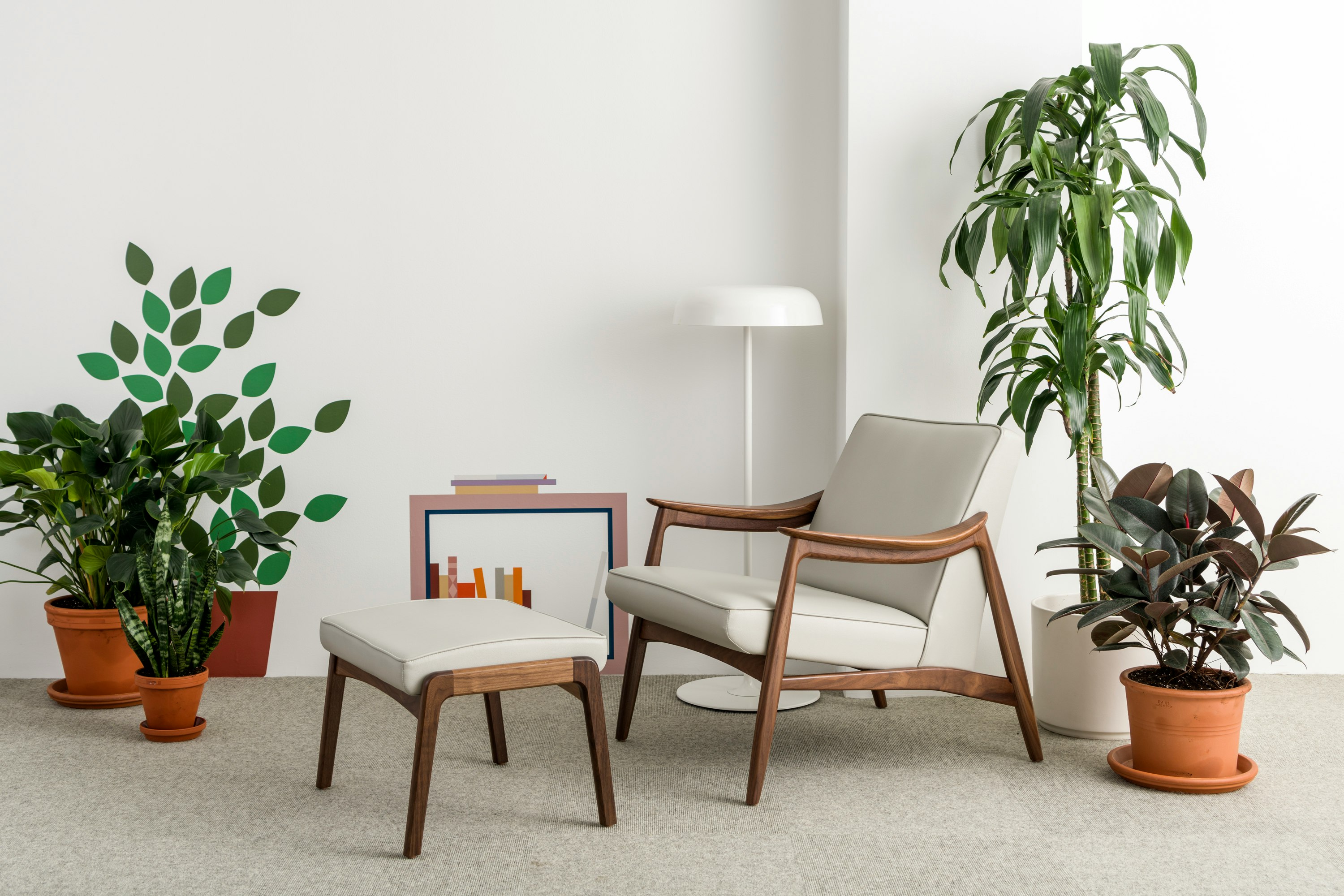 Nemschoff Aspen Lounge Chair and Ottoman