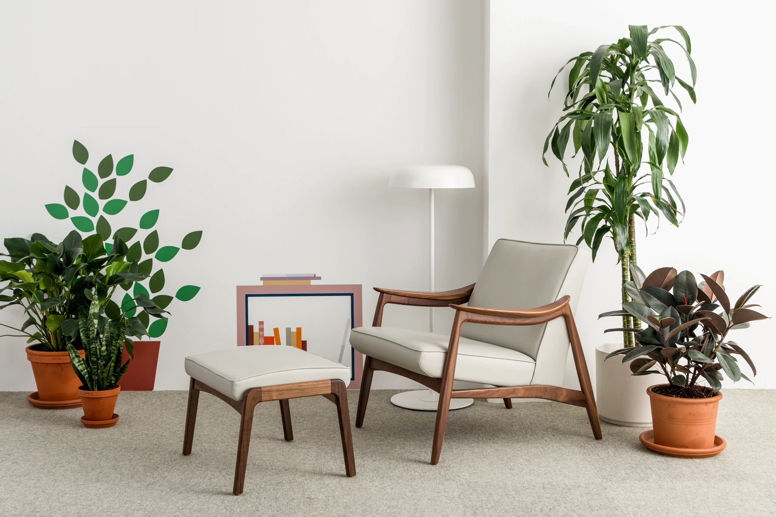 Nemschoff Aspen Lounge Chair and Ottoman