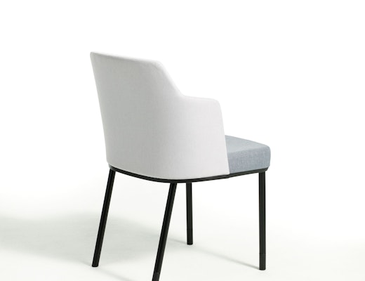 Remix Side Chair casters side seating mobile upholstered 4-leg 4 leg