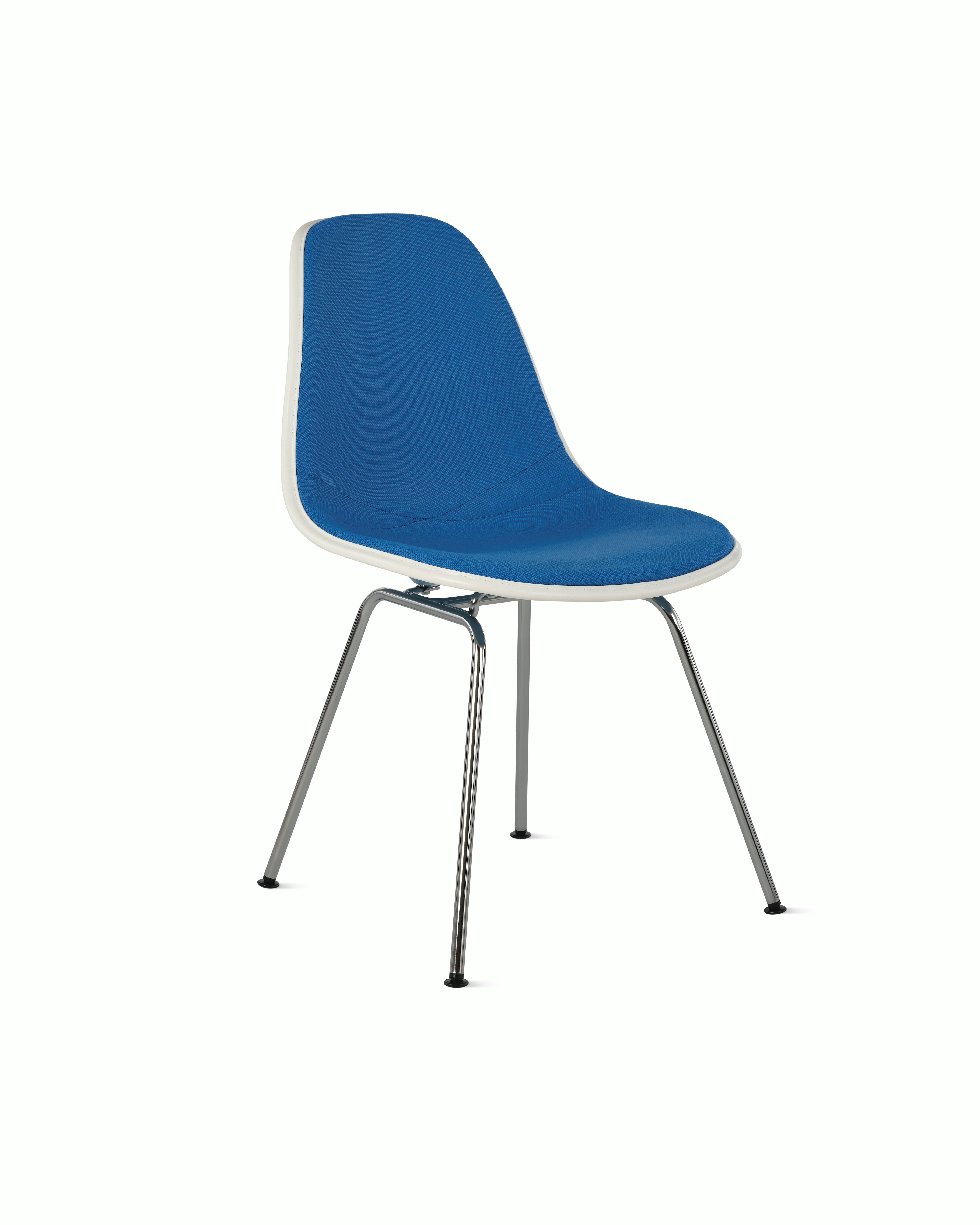 Eames Upholstered Molded Plastic Side Chair