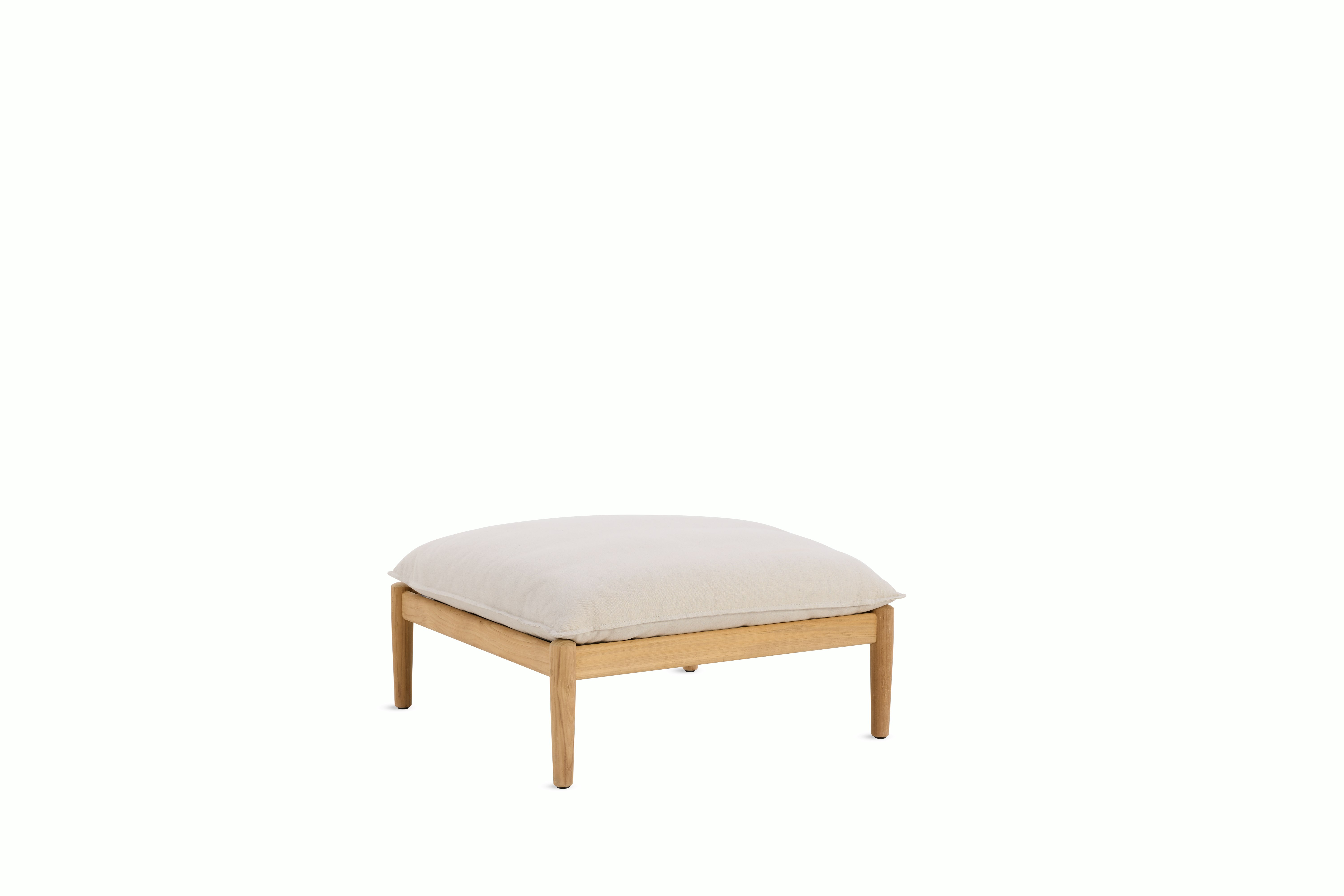 Terassi Modular Ottoman - Teak, Papyrus