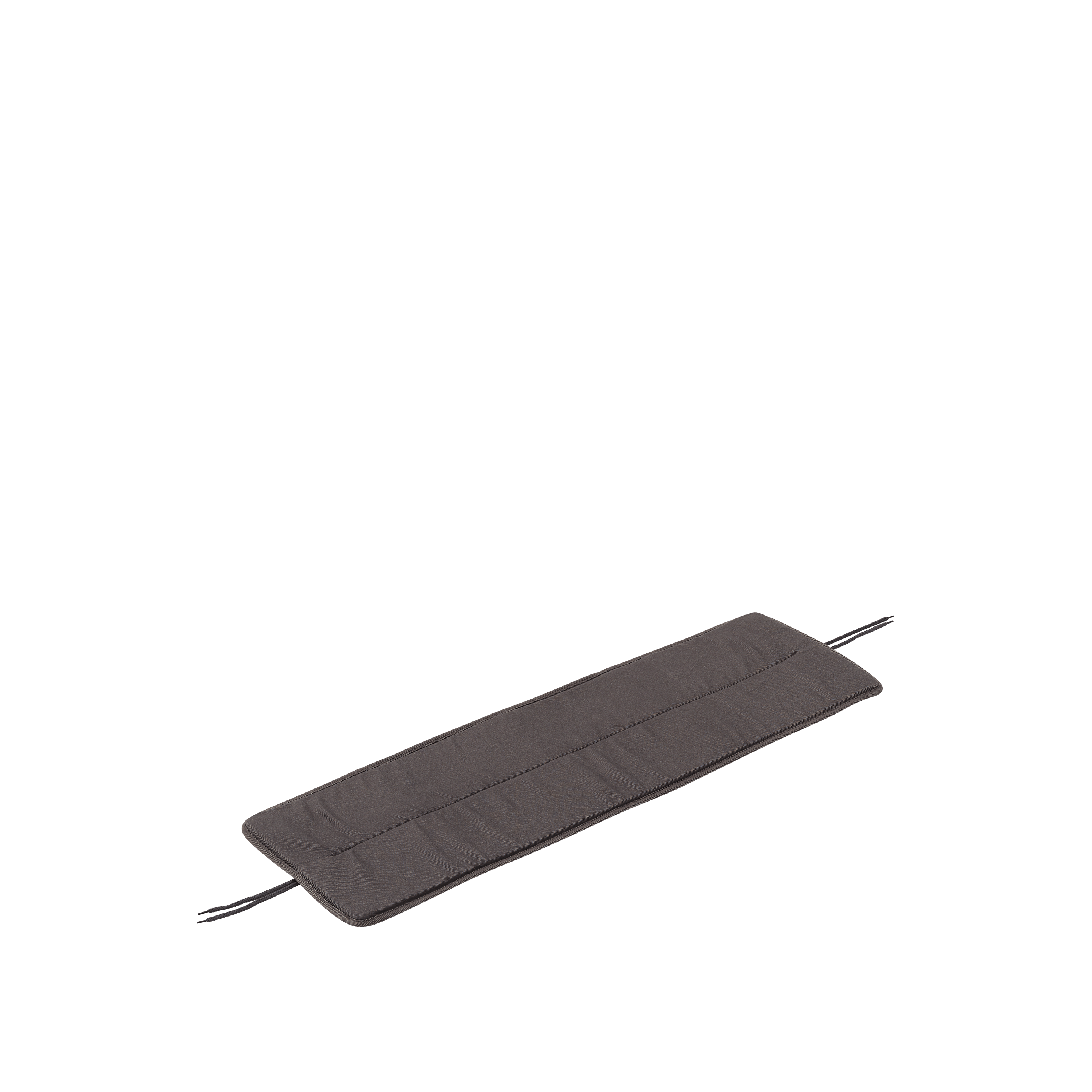 Linear Steel Bench Seat Pad, Small in Dark Grey