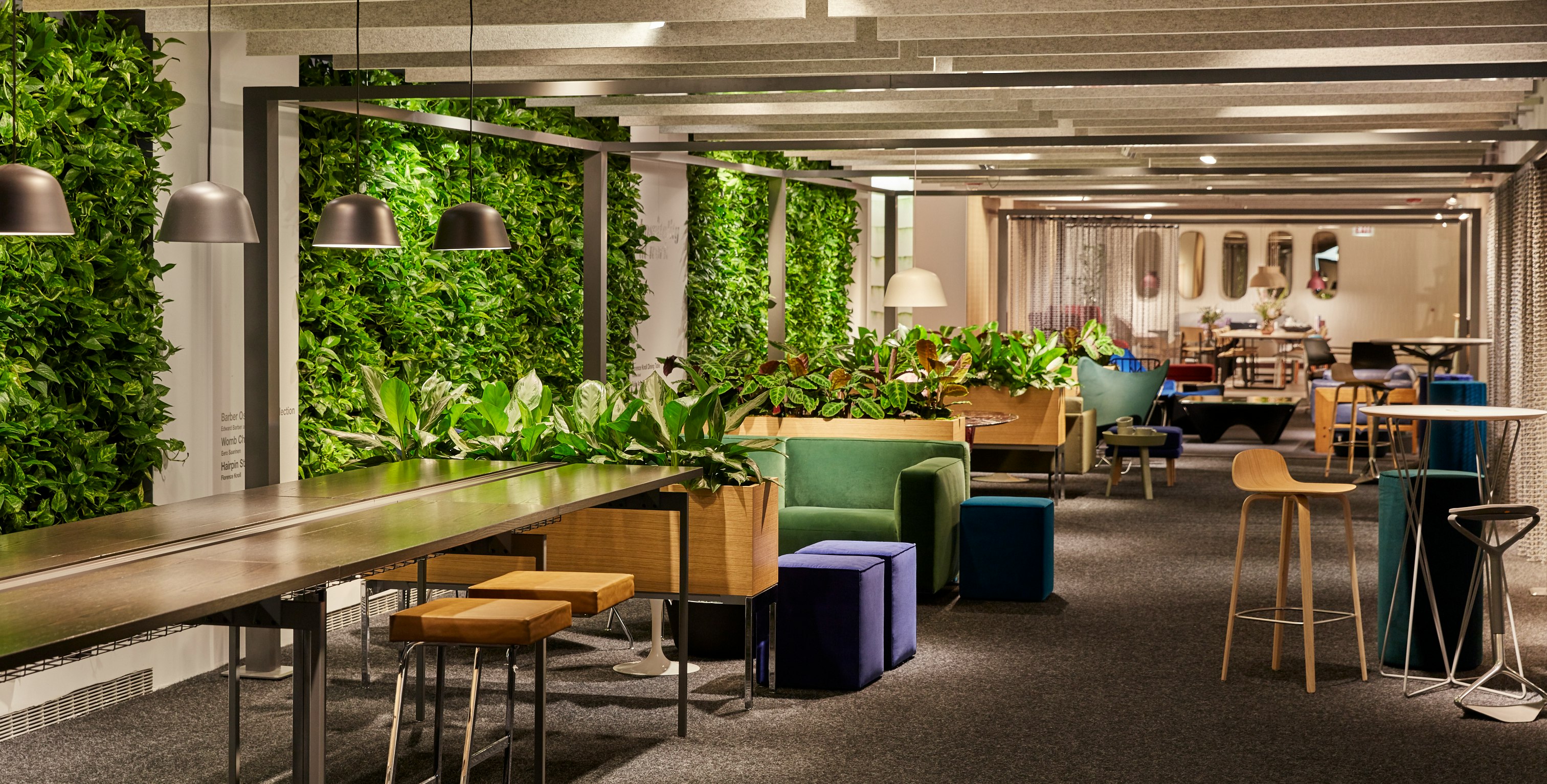 neocon 2018 hospitality at work welcoming environments muuto ambit lamp antenna table four seasons barstool