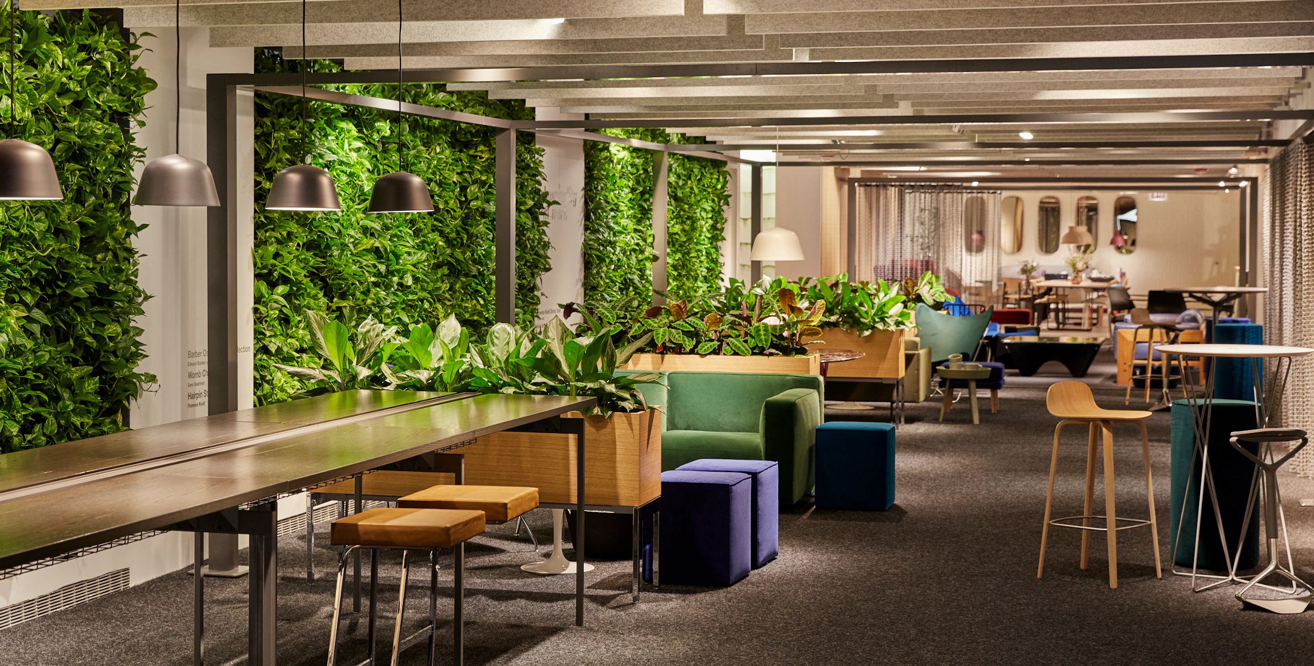 neocon 2018 hospitality at work welcoming environments muuto ambit lamp antenna table four seasons barstool