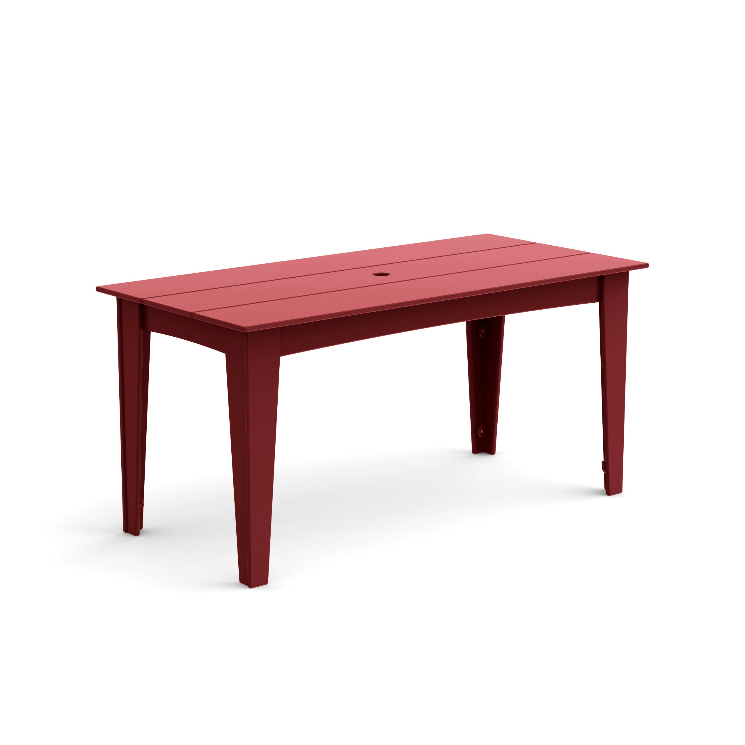 Alfresco Dining Table - 62in,  Chili,  Umbrella Hole