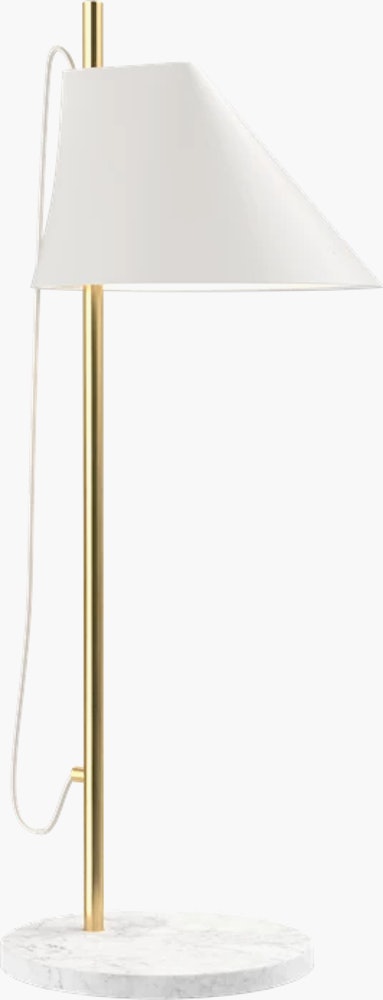 Yuh Table Lamp - White and Brass