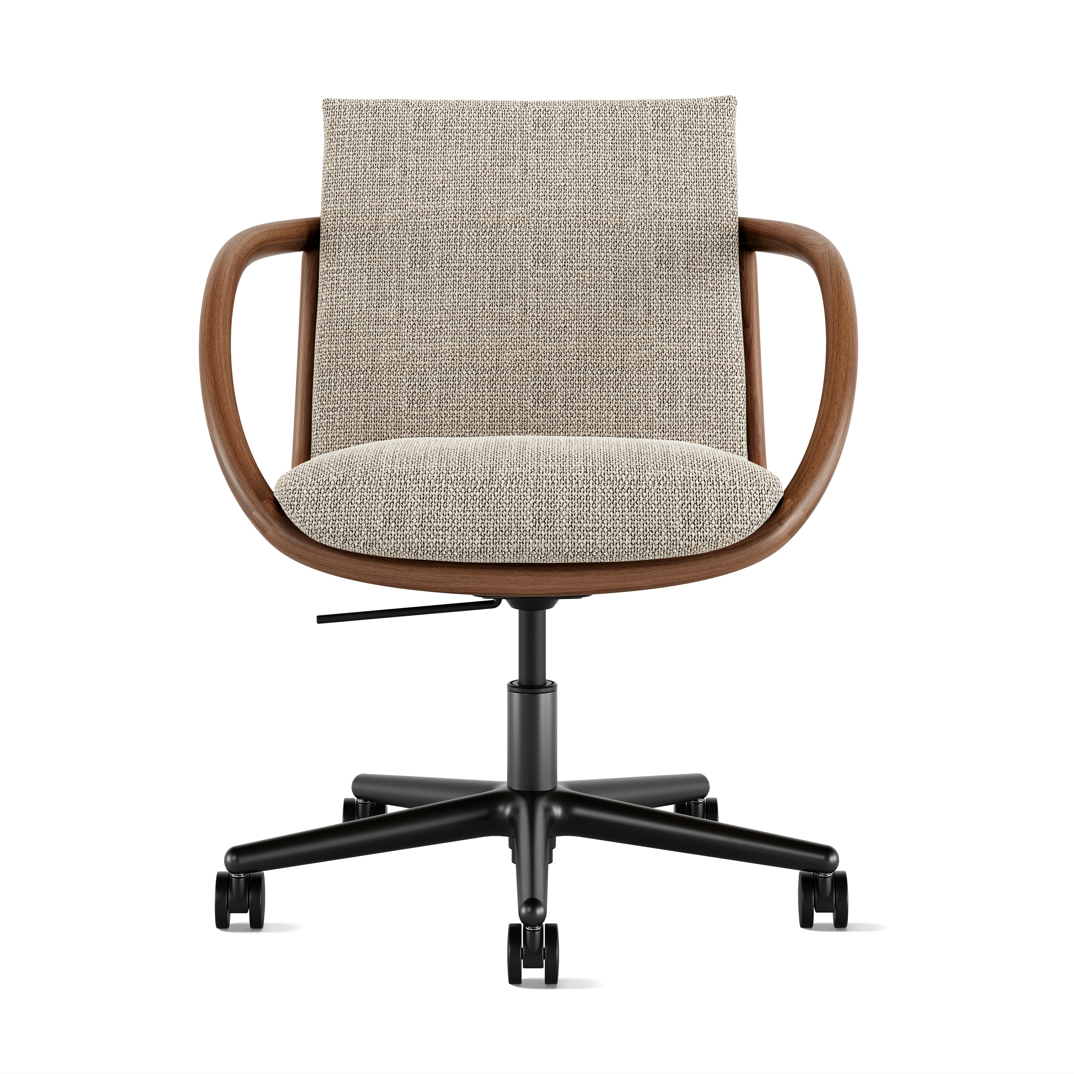 Full Loop Task Chair - Capri Stone,  Walnut,  Black