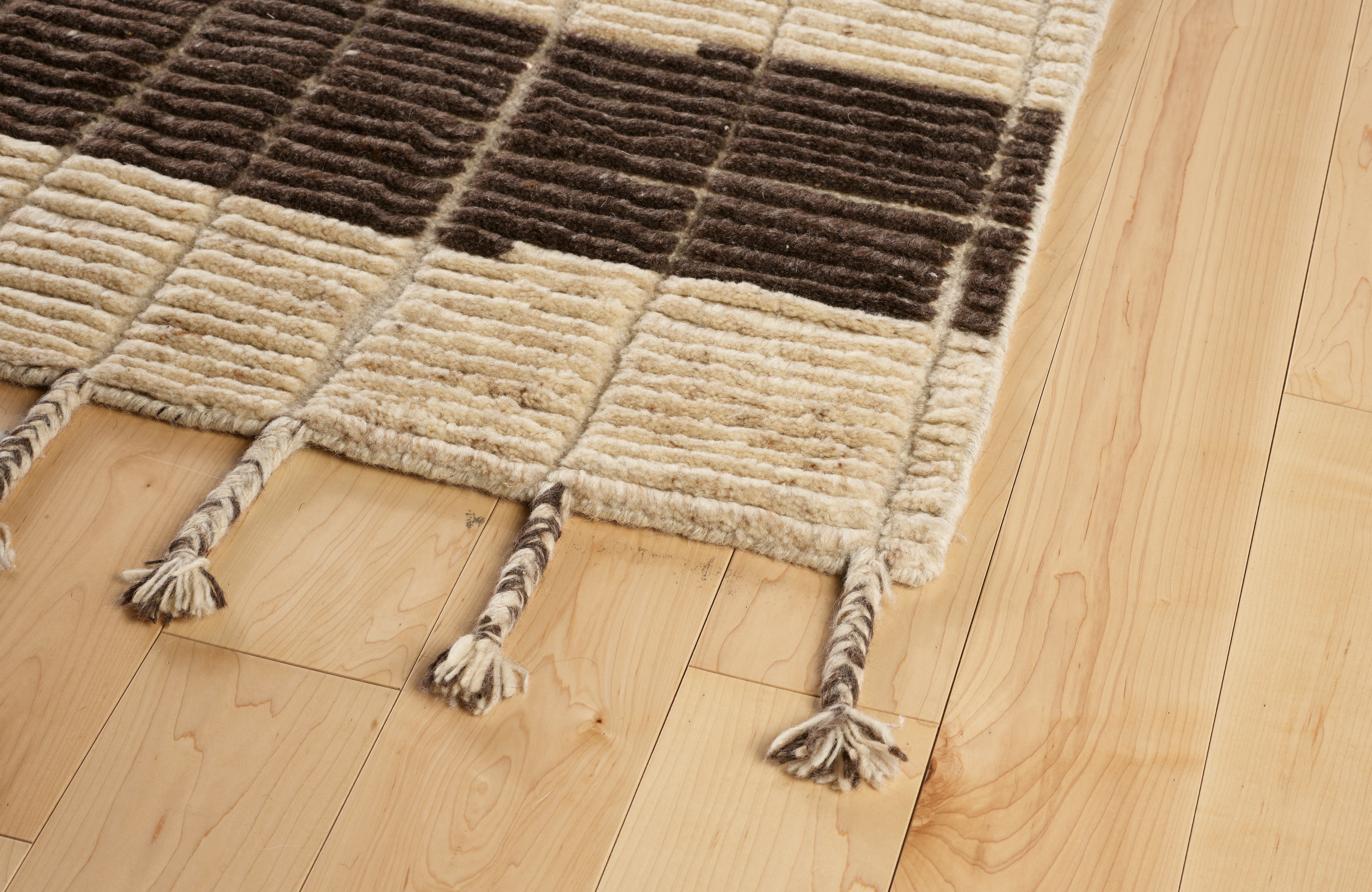 Bennett Rug,  Checker,  Ivory