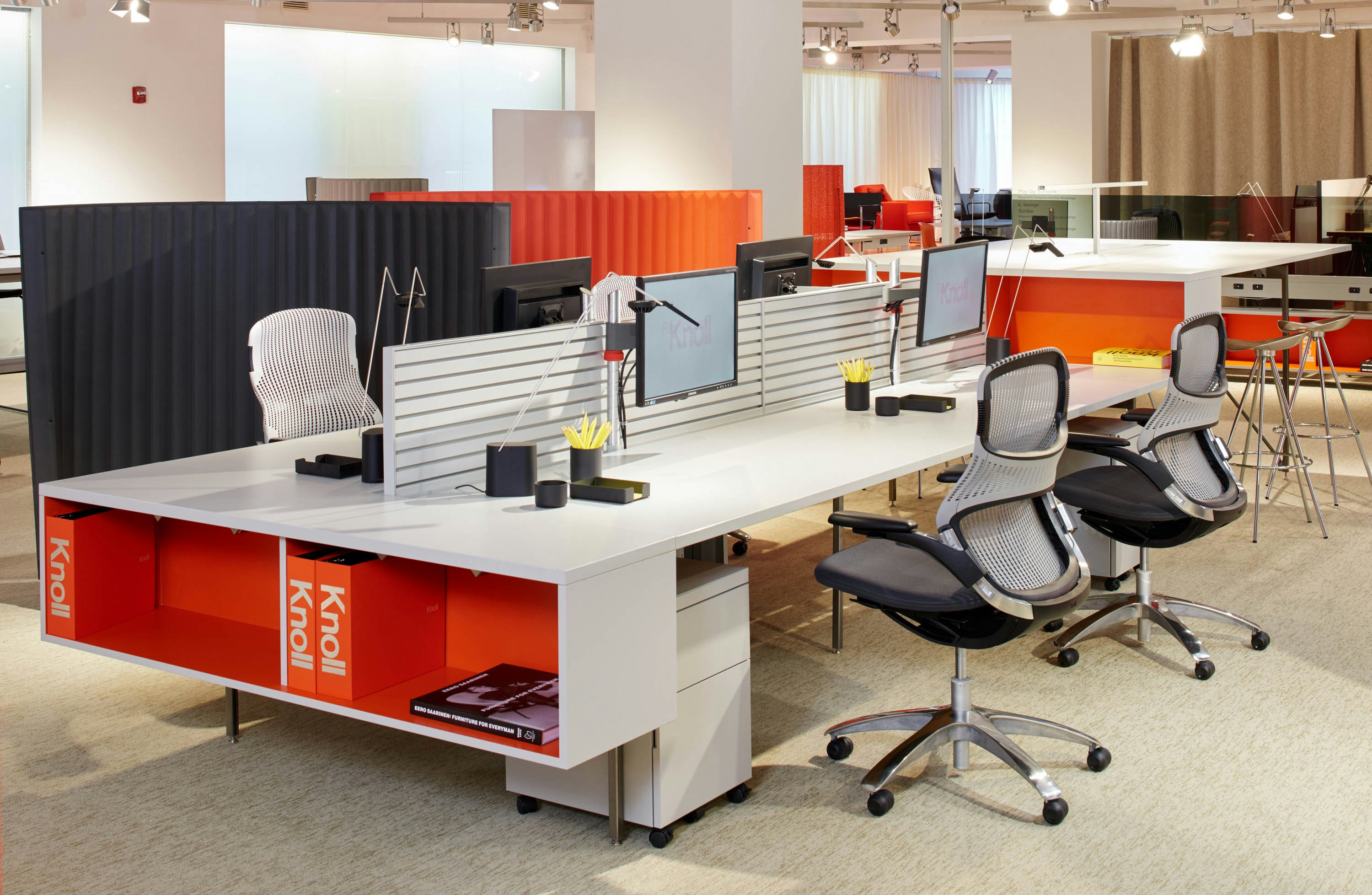 NeoCon 2015 Antenna Workspaces Generation by Knoll Sapper 50 Monitor Arm Fence Antenna storage Sparrow KnollExtra LED lighting Smokador Pepe Cortes Jamaica Barstool Pop Up privacy screen adaptive collaborative open plan ergonomic