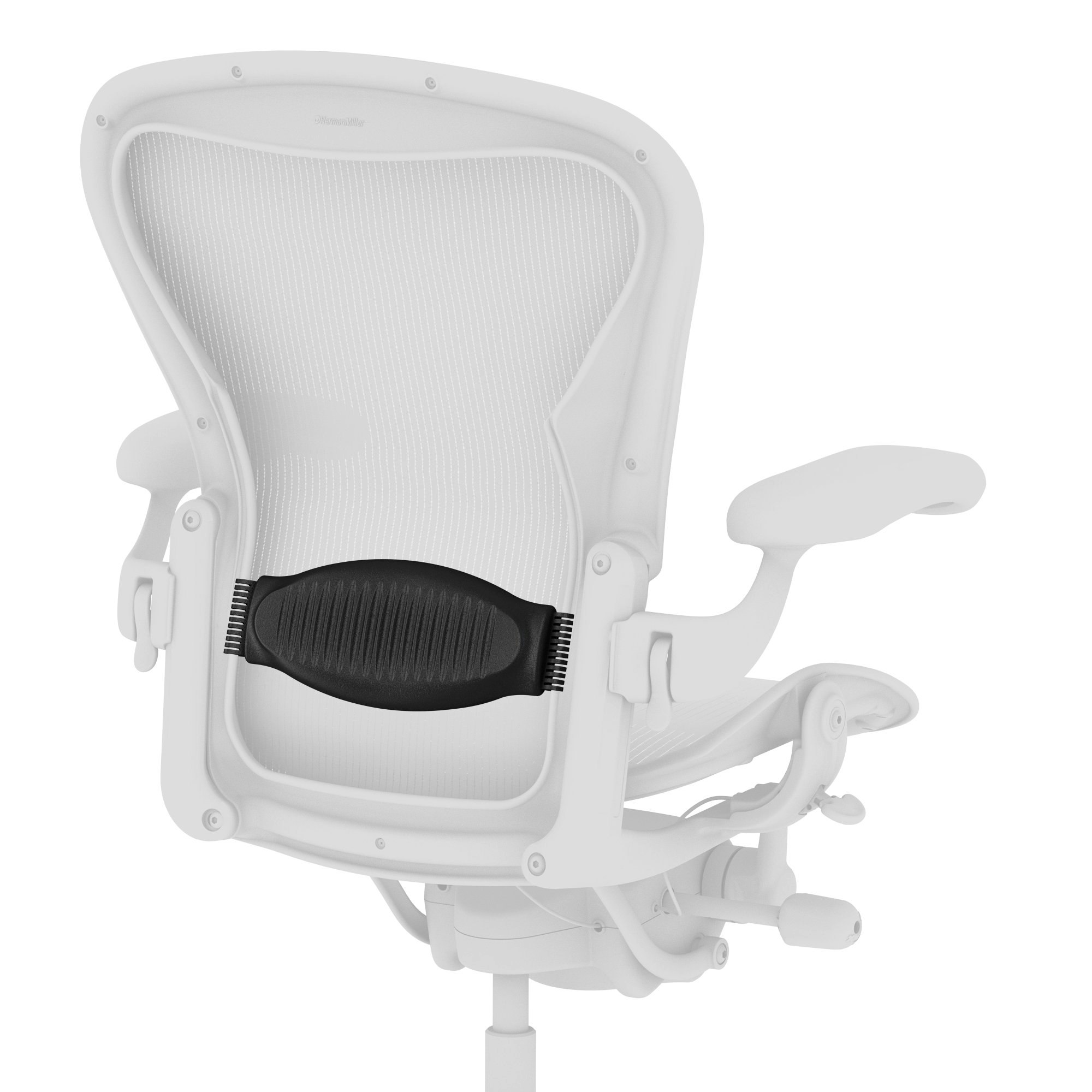 Black Medium Lumbar Pad Support for Herman Miller Classic Aeron Chair Size B 