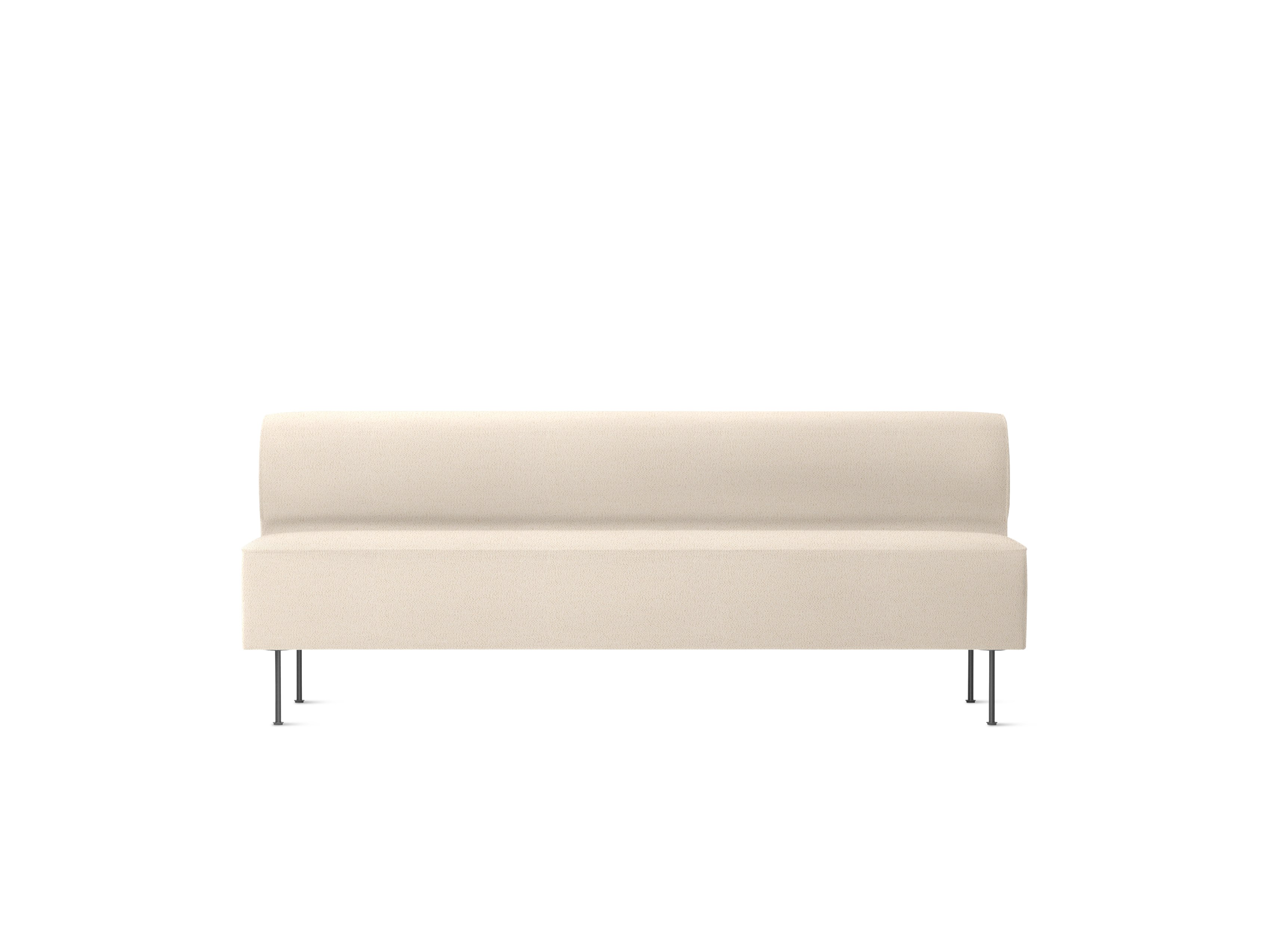 Eave Banquette 79 in Boucle Ivory