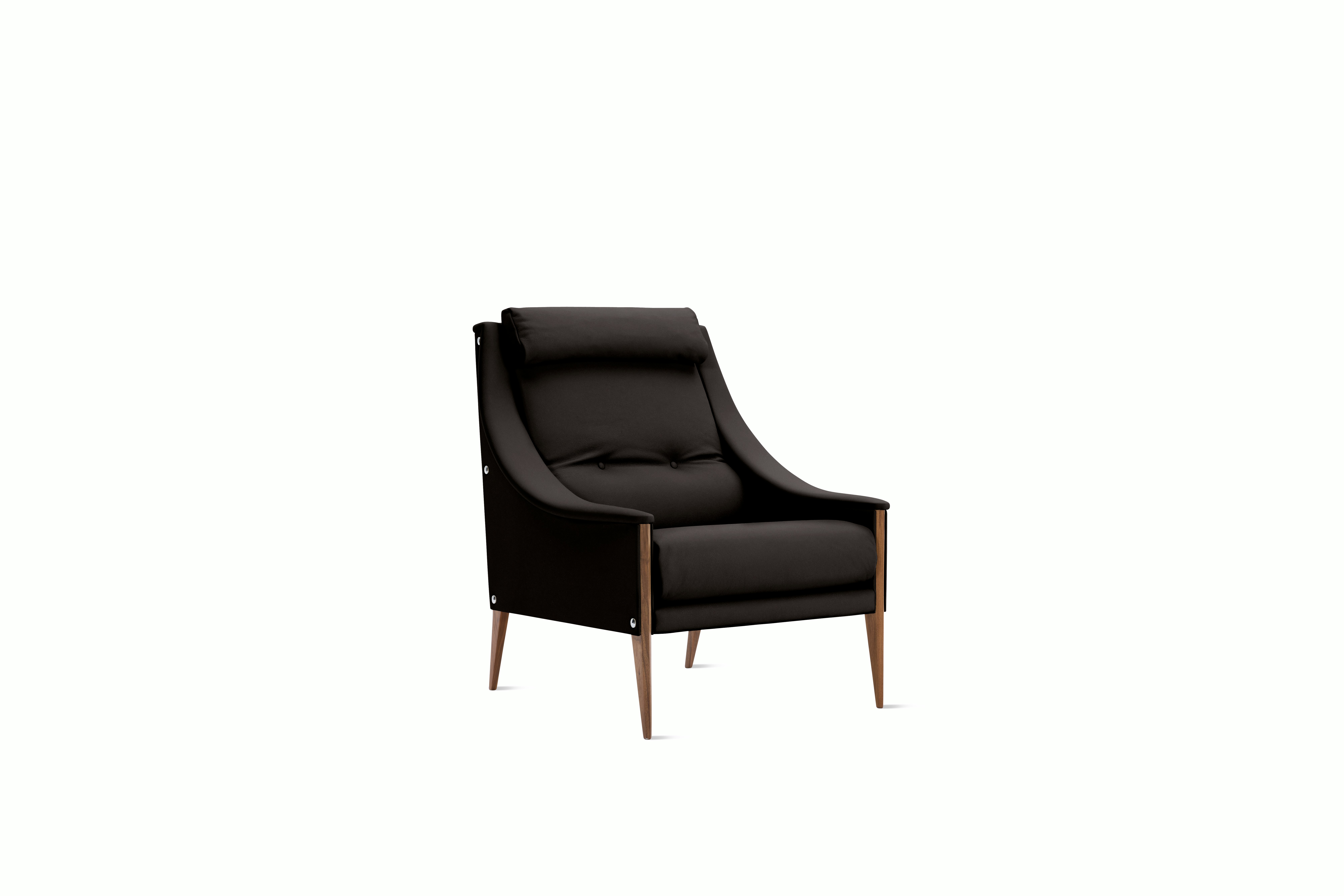 Dezza 48 Armchair in Coffee Bean Velvet