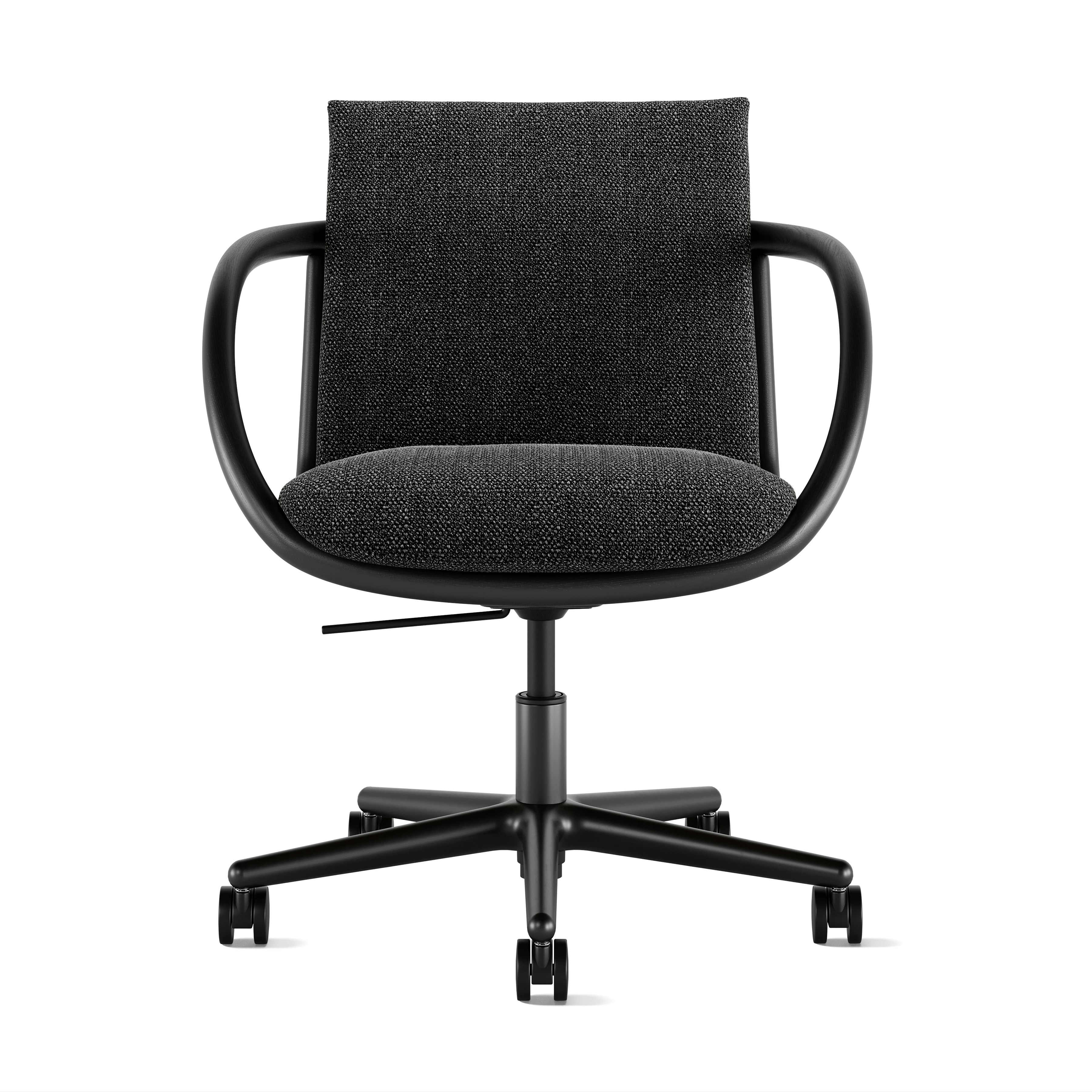 Full Loop Task Chair - Capri Graphite,  Ebony,  Black