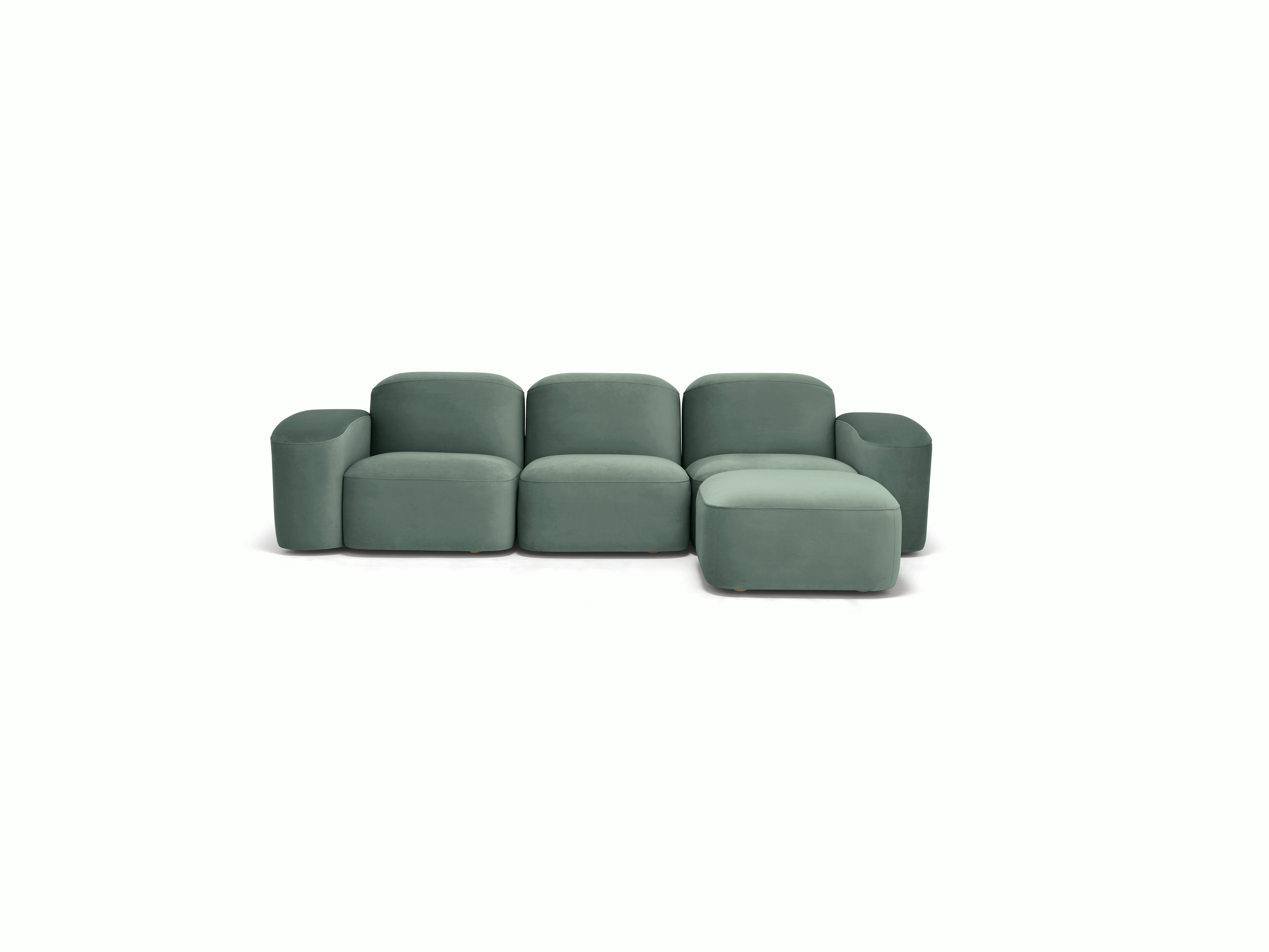 Muse Sofa - Three Seater with Muse Ottoman