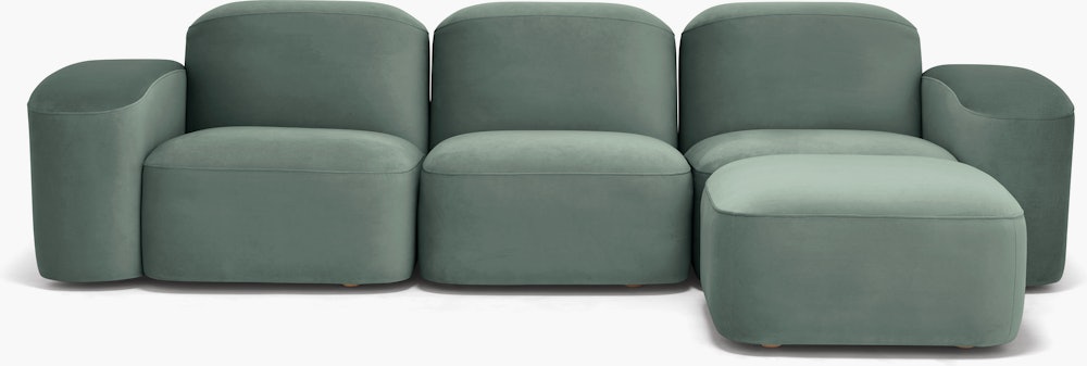 Muse Sofa - Three Seater with Muse Ottoman