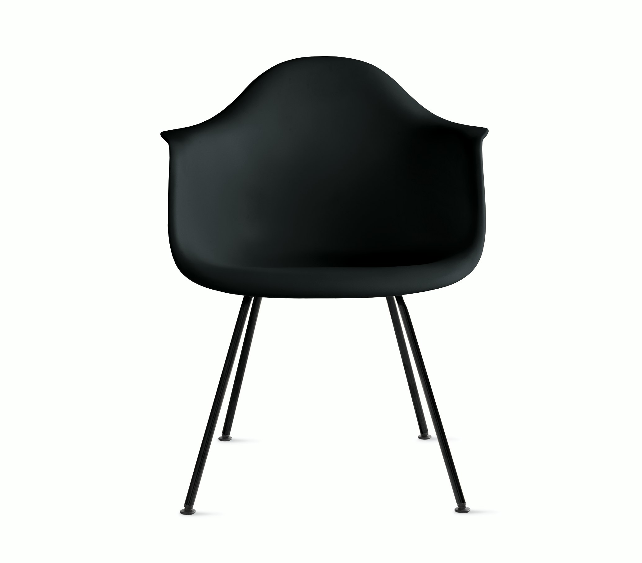 Eames Molded Plastic 4-Leg Armchair (DAX)