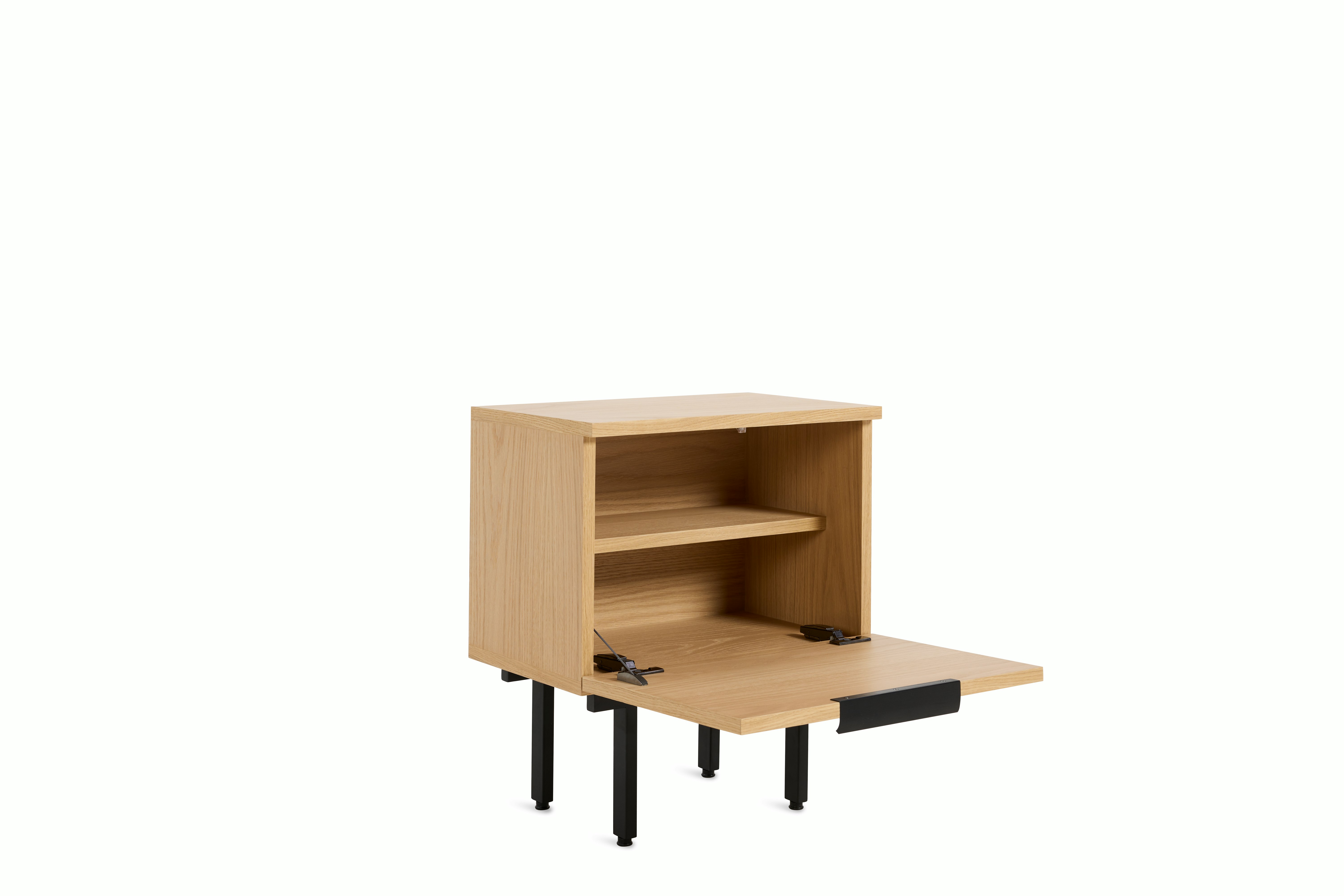 Elemental Bedside Table - white-oak
