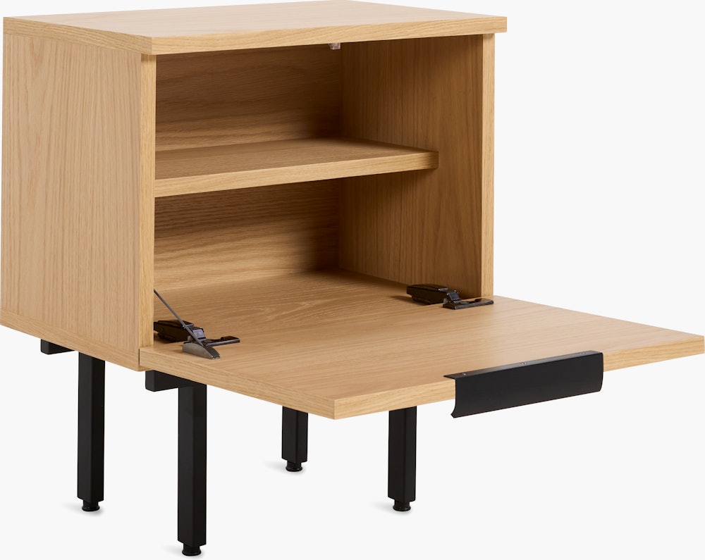 Elemental Bedside Table - white-oak