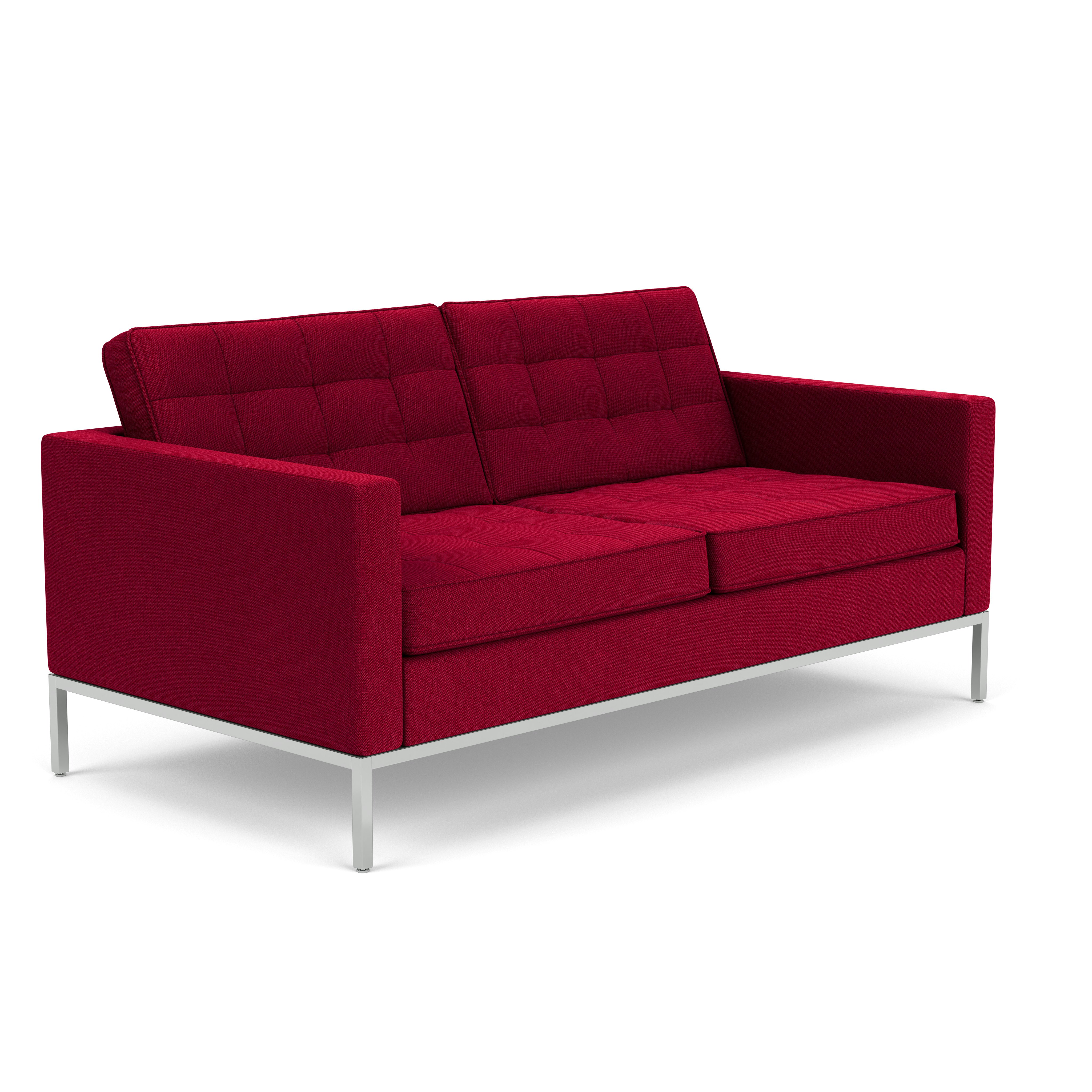 Florence Knoll Sofa,2 Seater Sofa, Hourglass, Flame