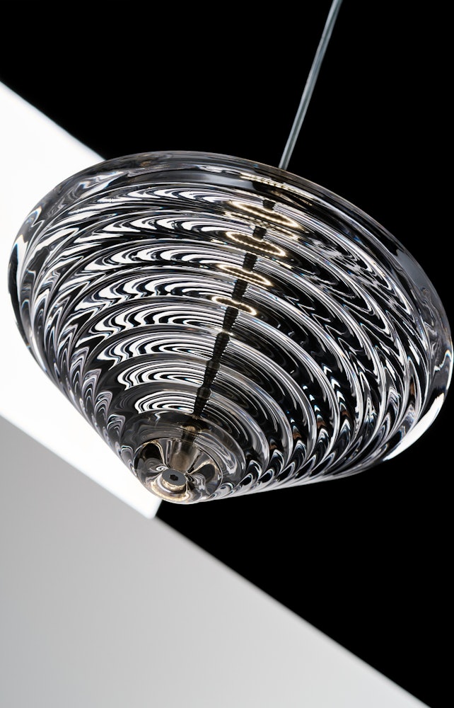 Press Pendant Cone Clear LED