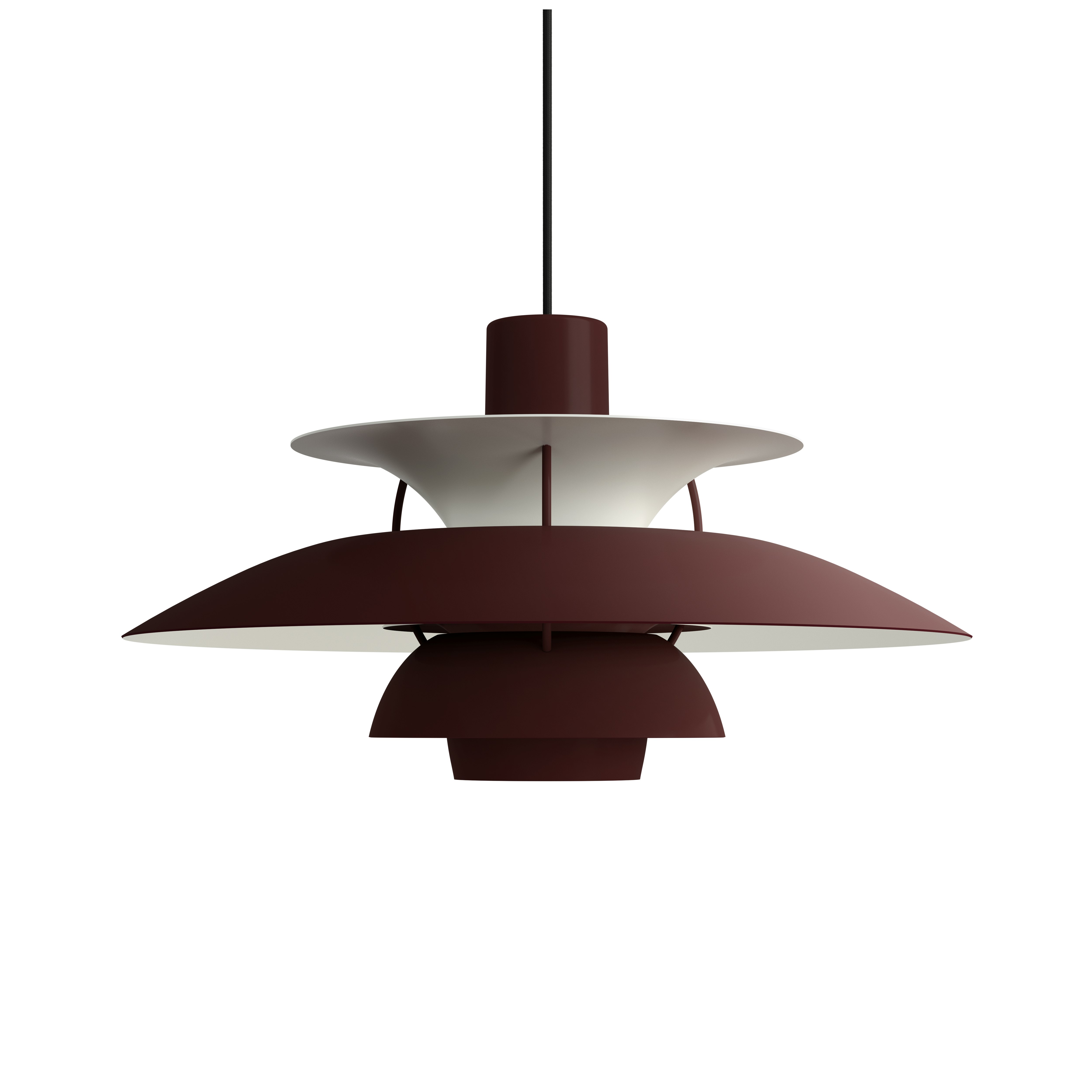 PH5 Pendant Lamp - Standard, Burgundy