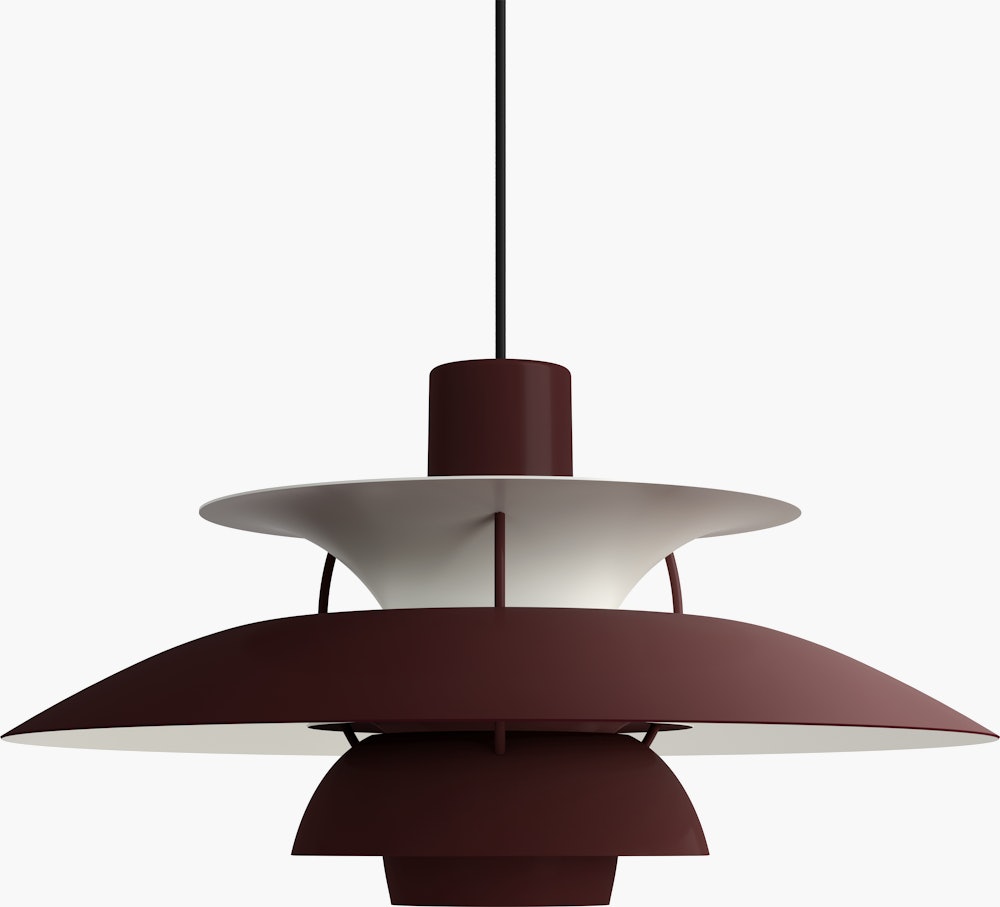 PH5 Pendant Lamp - Standard, Burgundy
