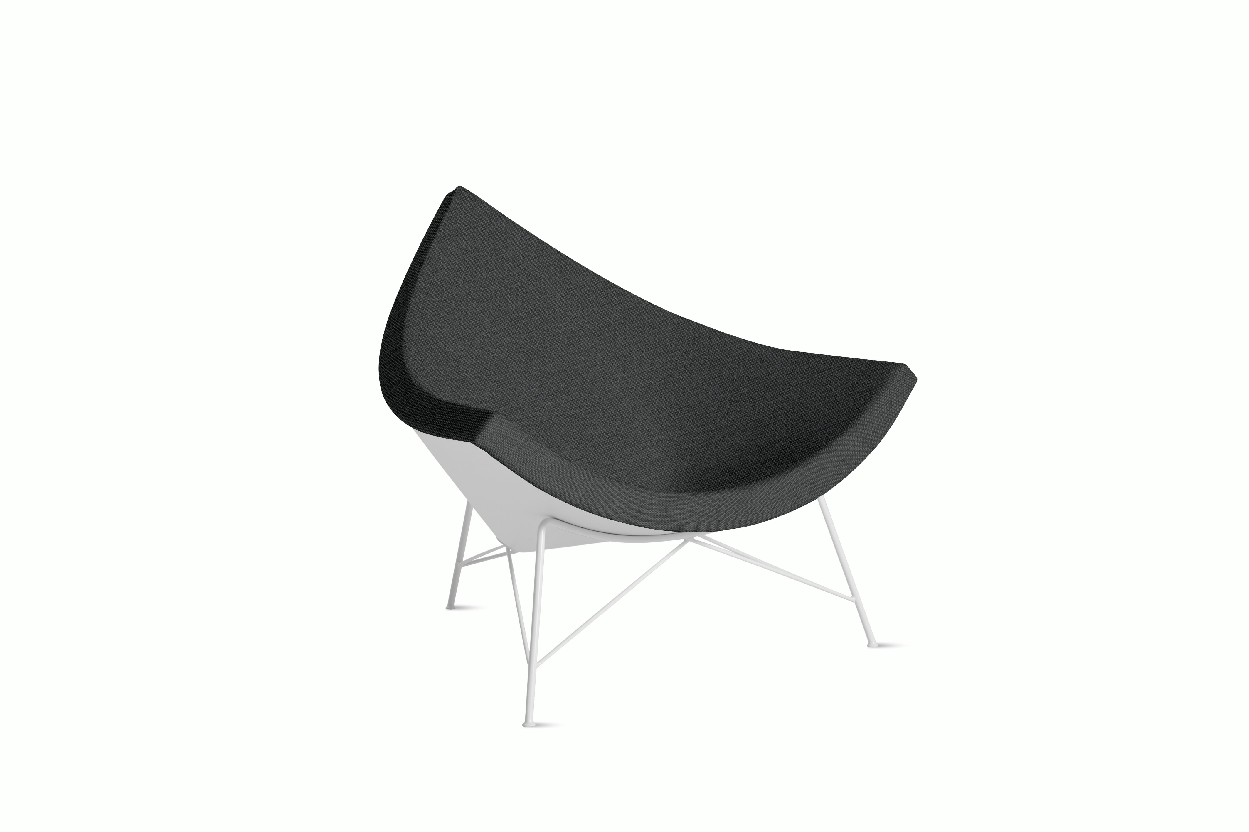 Nelson Coconut Chair in Mode Talus with White Base