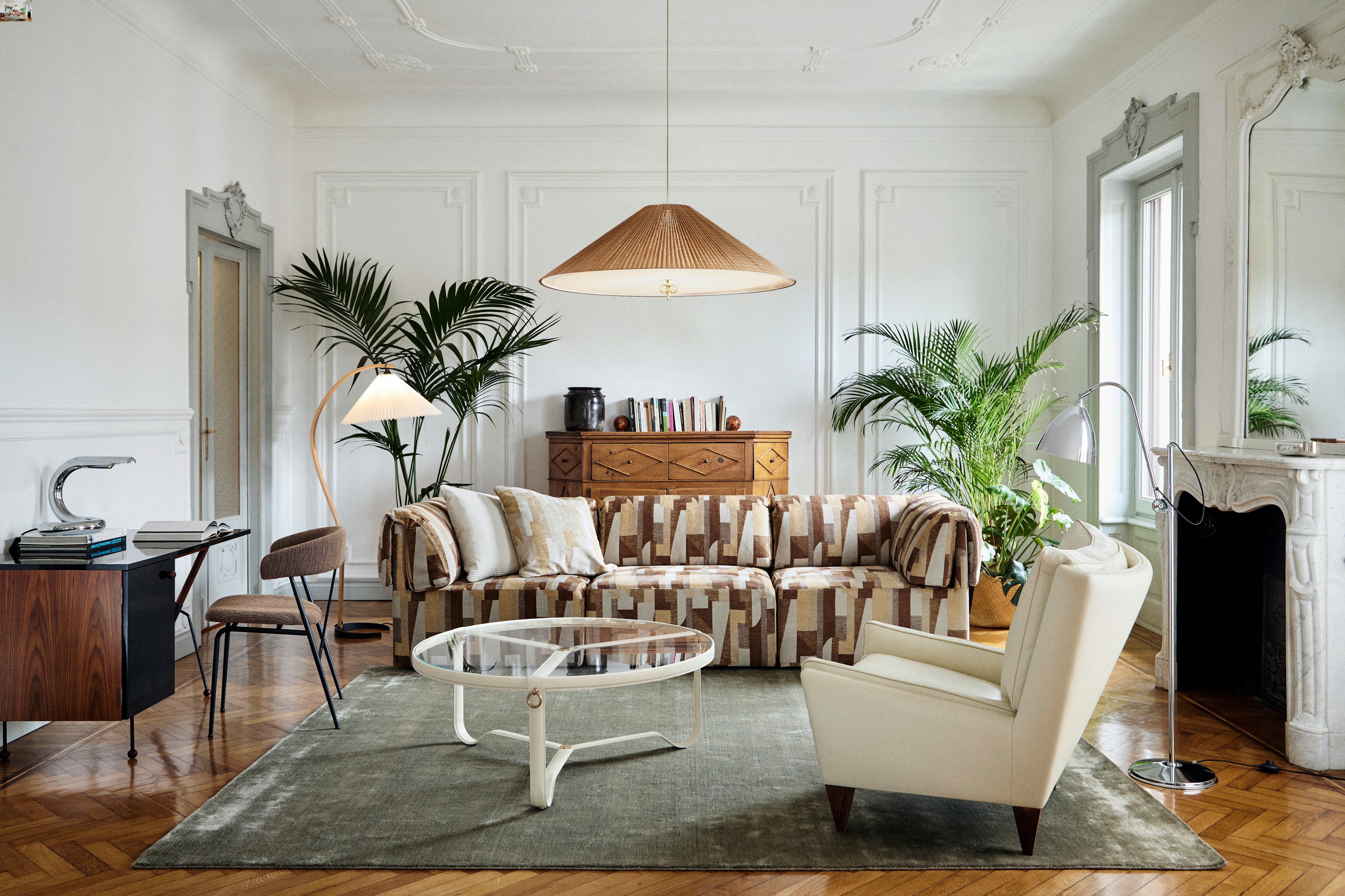 1972 Pendant in a living room setting