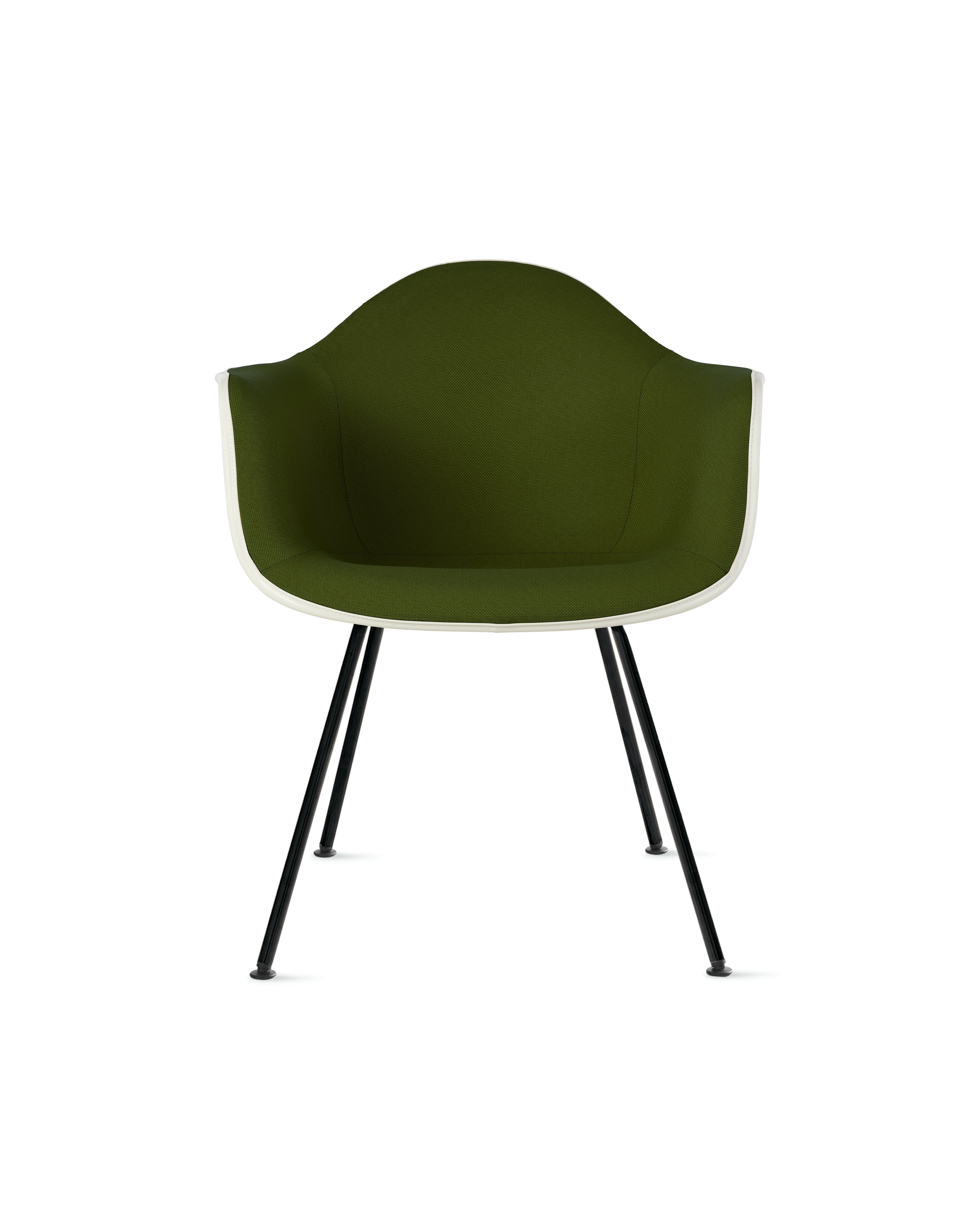 Eames Upholstered Molded Plastic Armchair