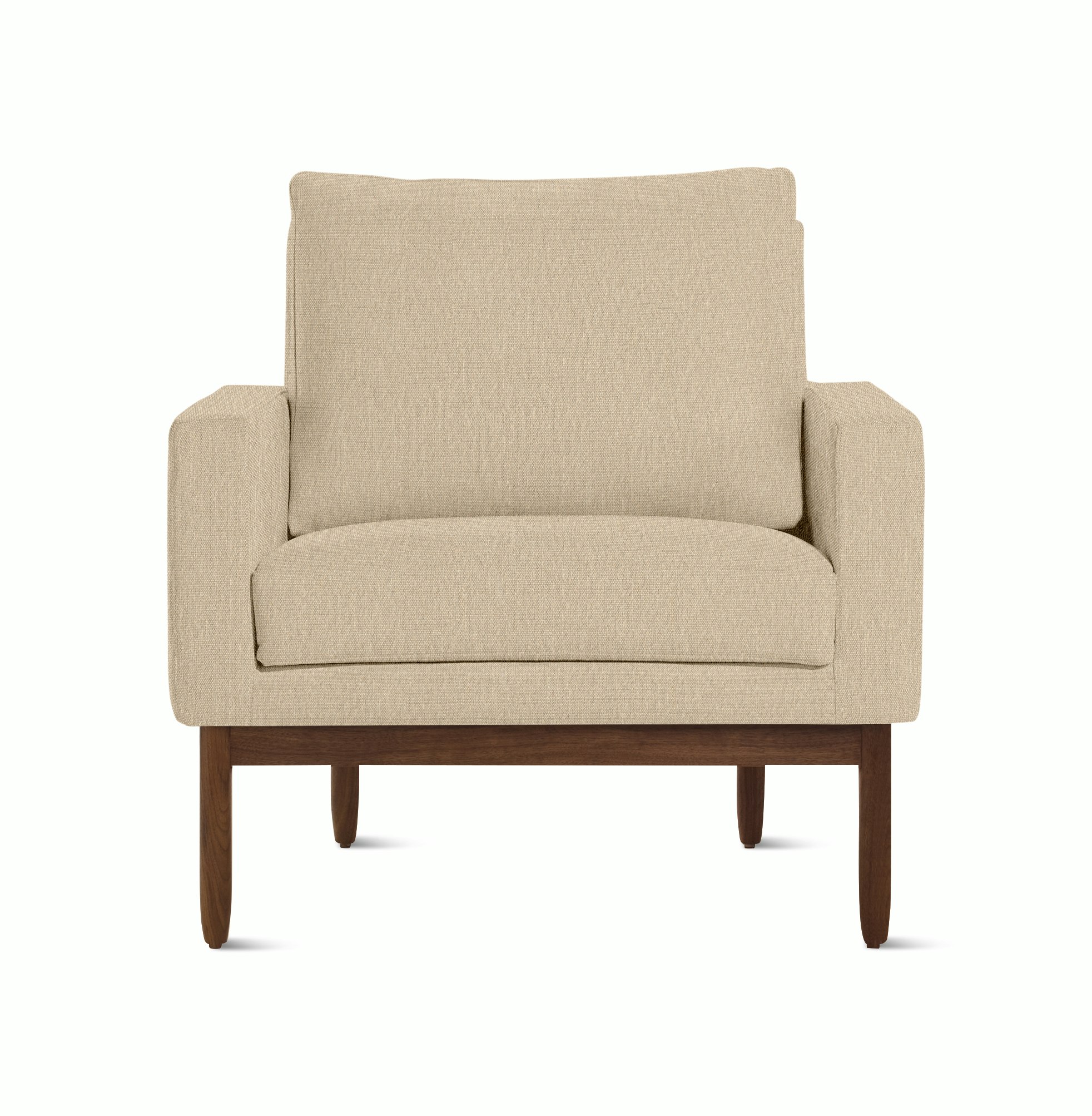 Raleigh Armchair - Walnut,  Album Linen,  Straw