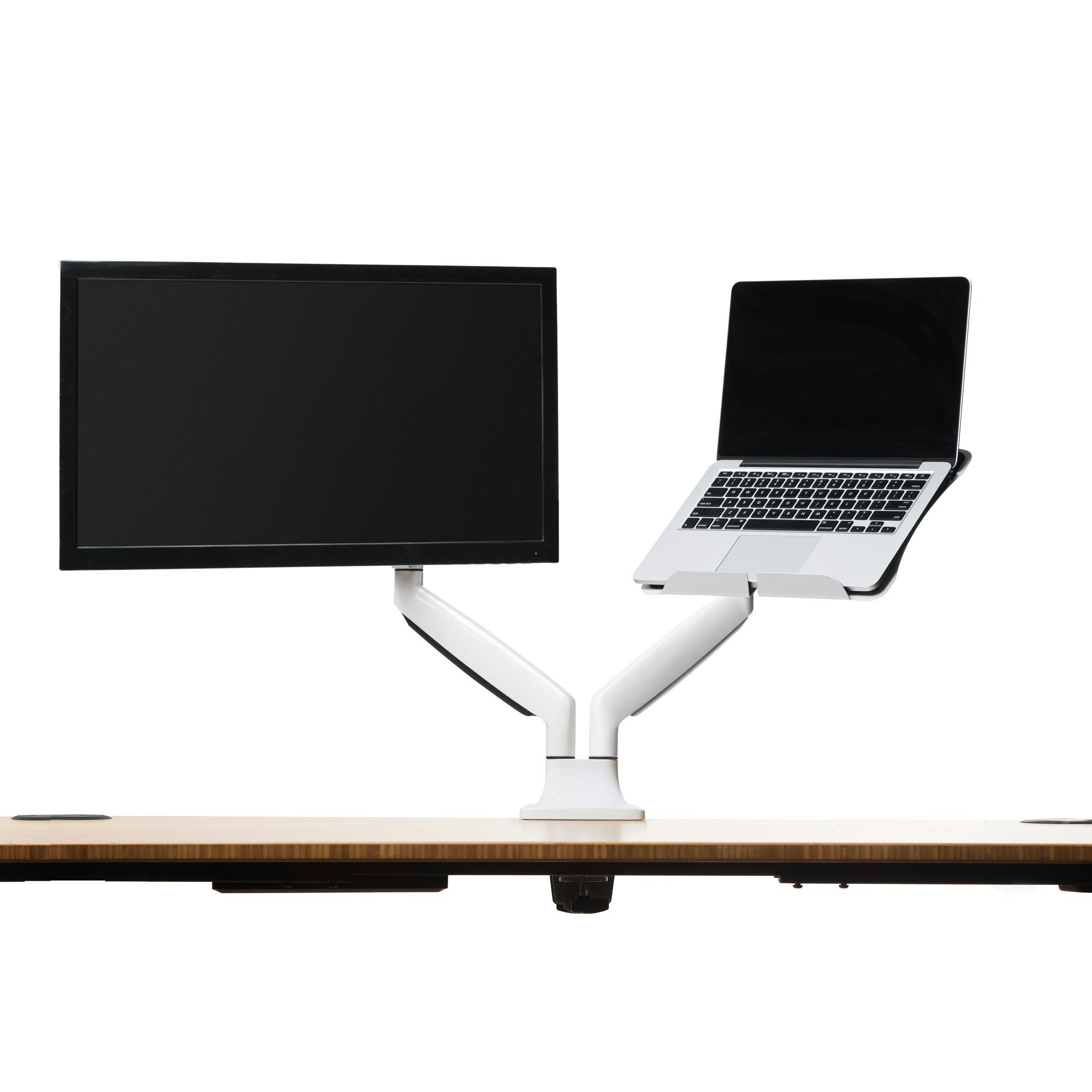 Jarvis Dual Monitor Arm with Laptop Tray