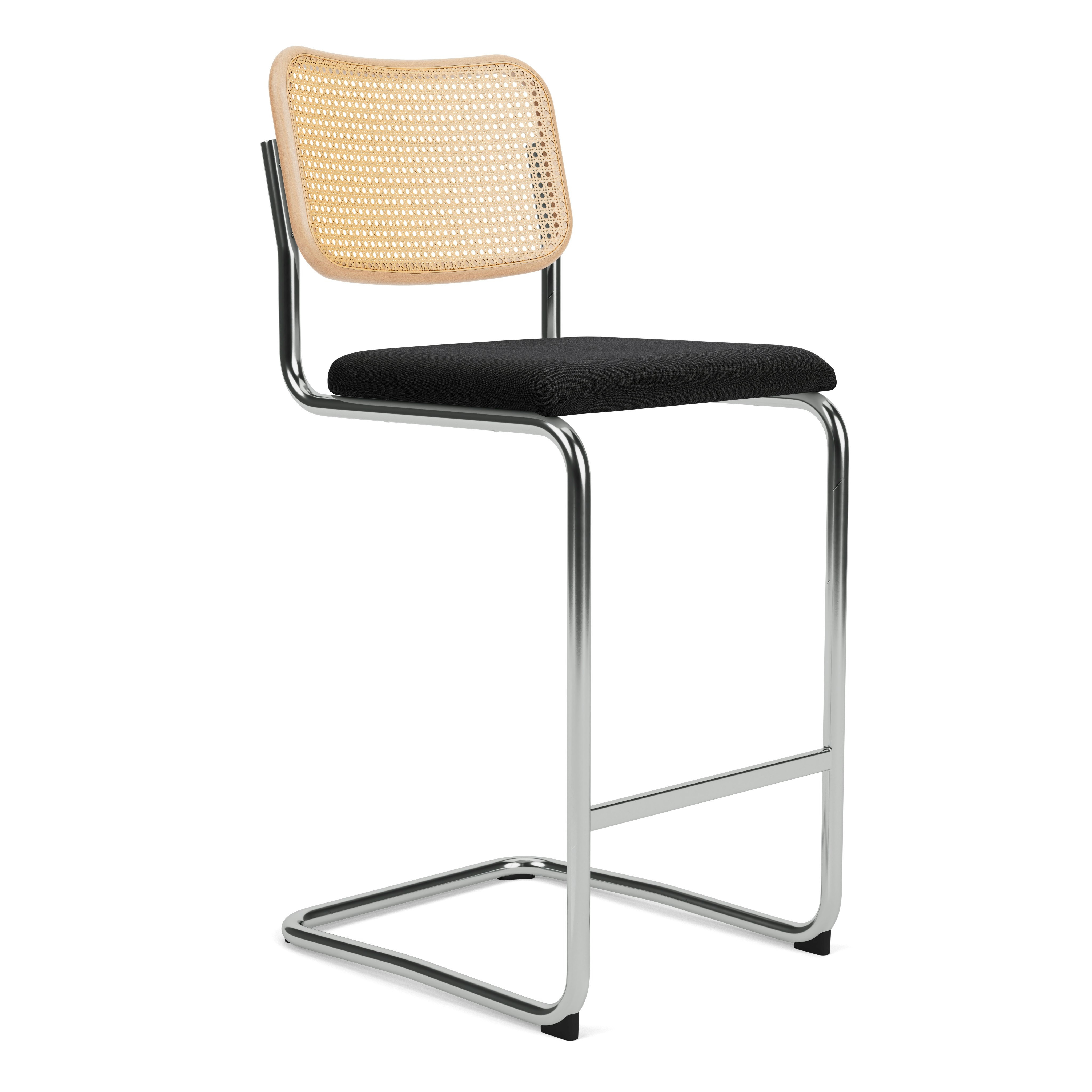 Cesca Stool With Upholstered Seat Pad