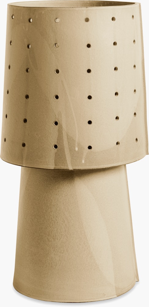 Funnel Table Lamp - Tall,  Ceramic,  Ochre