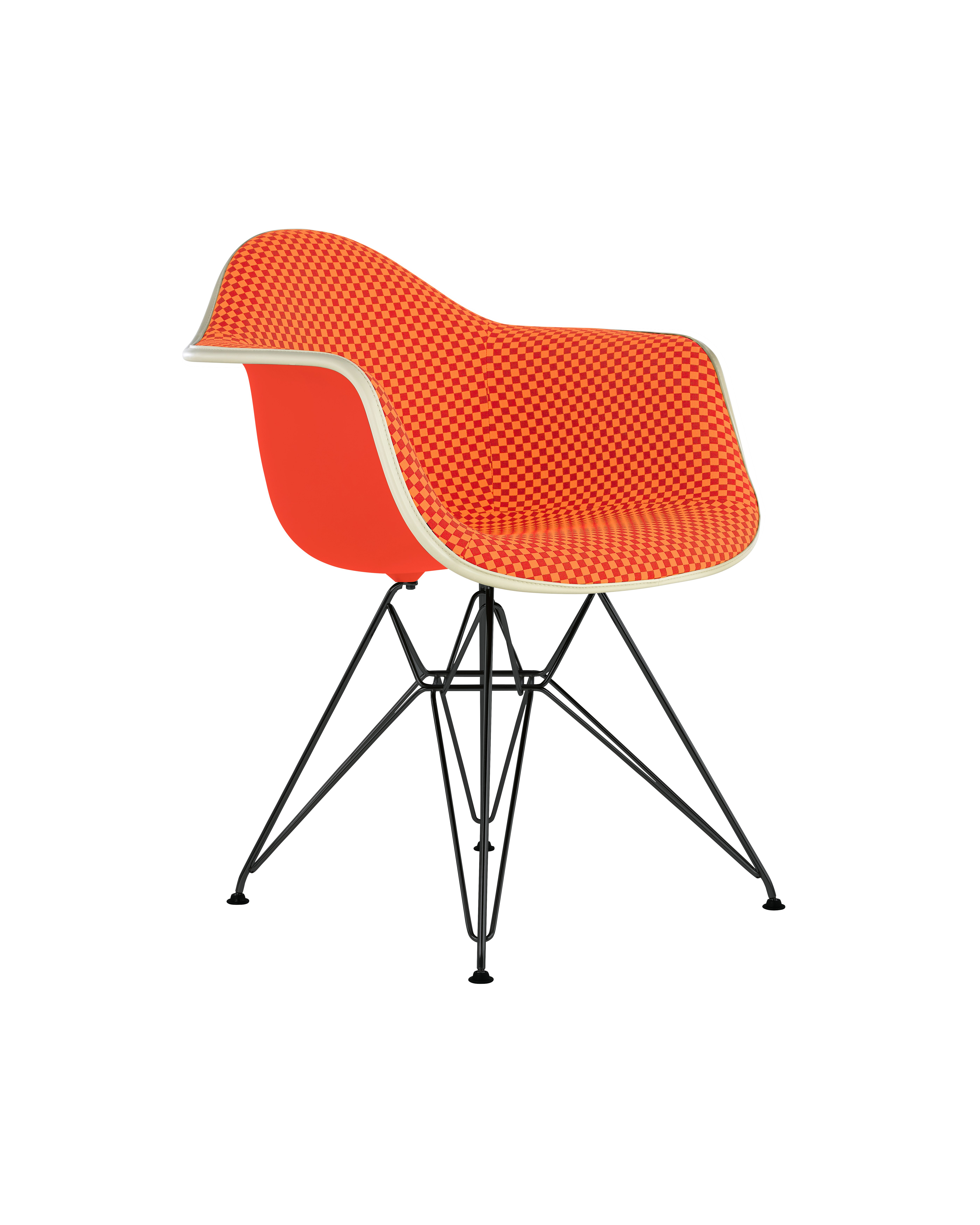 Eames Upholstered Molded Plastic Armchair
