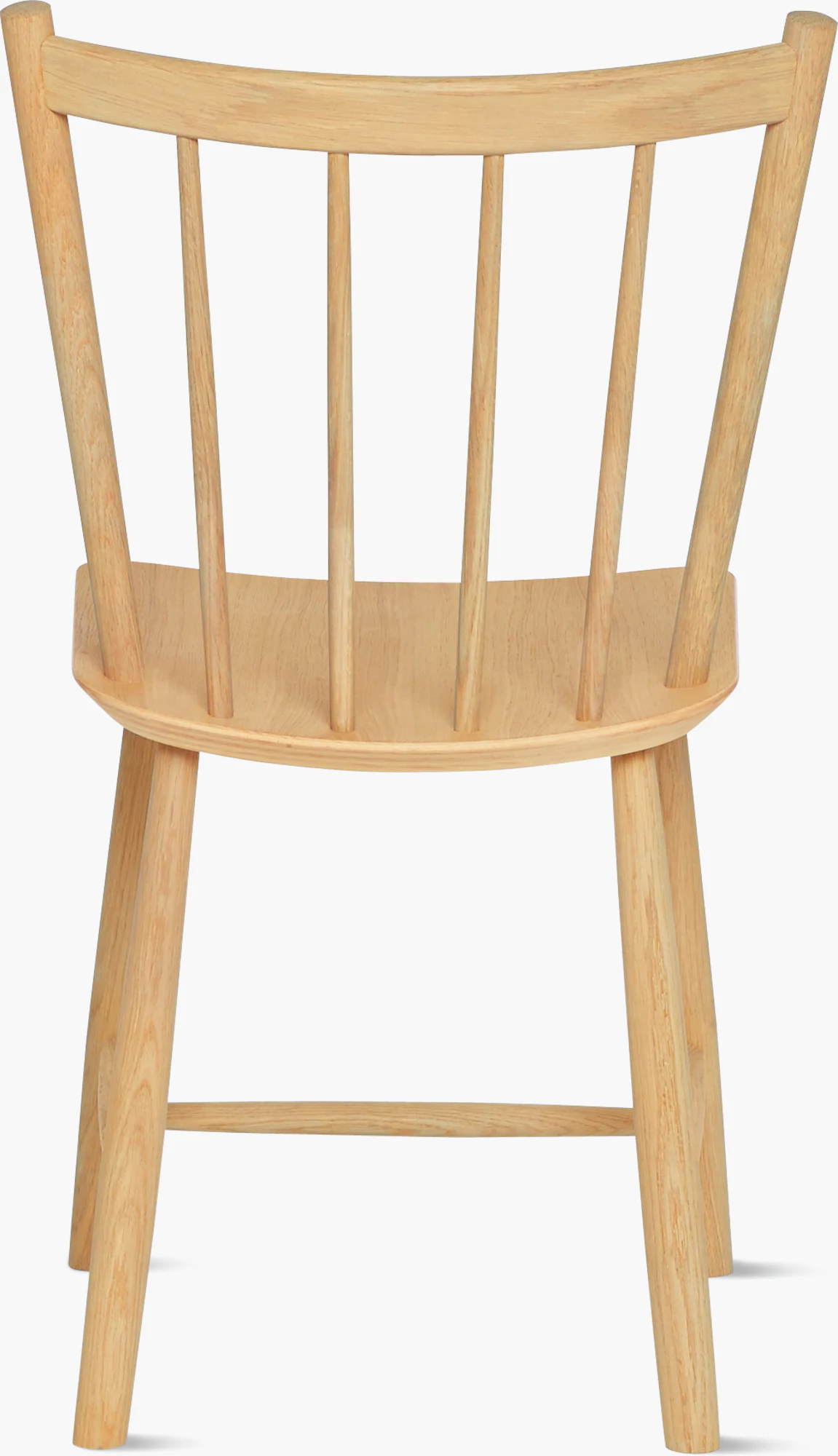 Oak J 41 side chair back frame and seat close-up