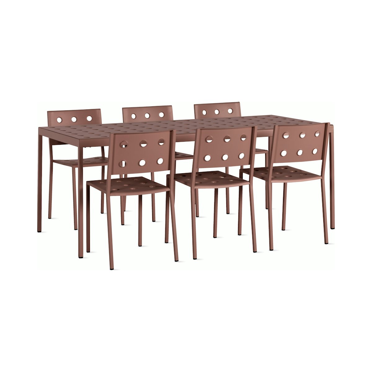 Balcony Dining Set, Large Table & 6 Side Chairs