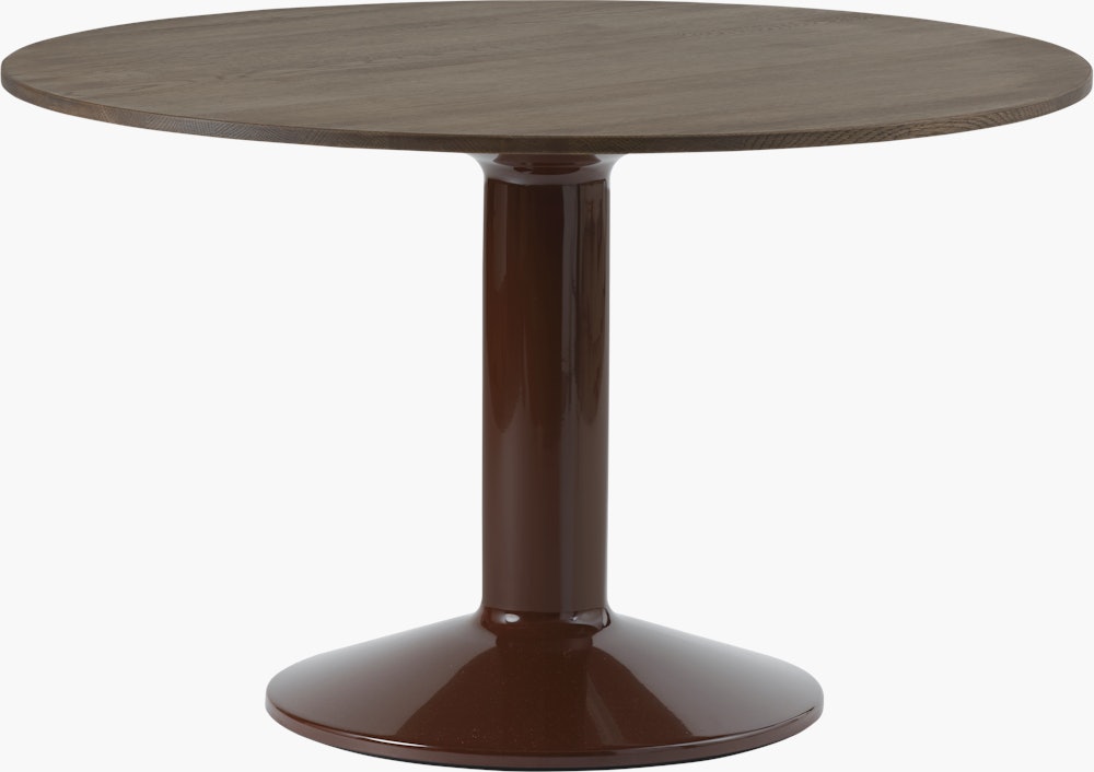 Midst Table - 47.25", Dark Oiled Oak / Dark Red"
