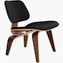 Eames Molded Plywood Lounge Chair Wood Base (LCW) Eames Molded Plywood Lounge Chair Wood Base (LCW), Upholstered
