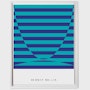 Herman Miller Brochure Covers Poster By Tomoko Miho - Framed,  White,  Blue